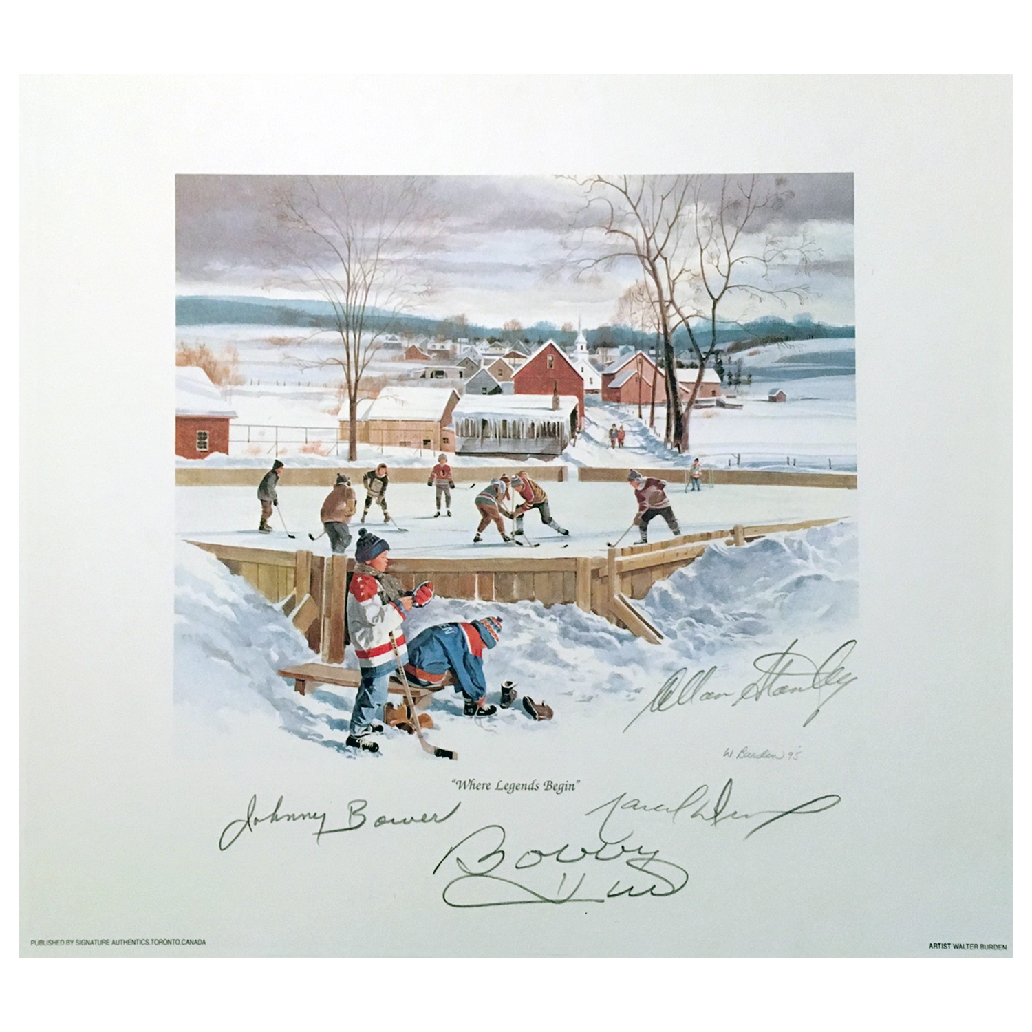 Signed Bower, Hull, Stanley, Dionne Lithograph