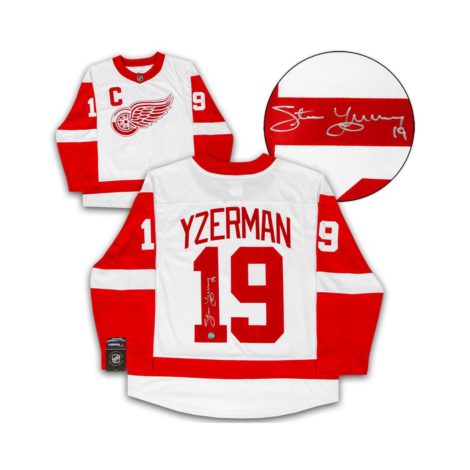 Steve Yzerman Autographed White Detroit Red Wings Jersey
