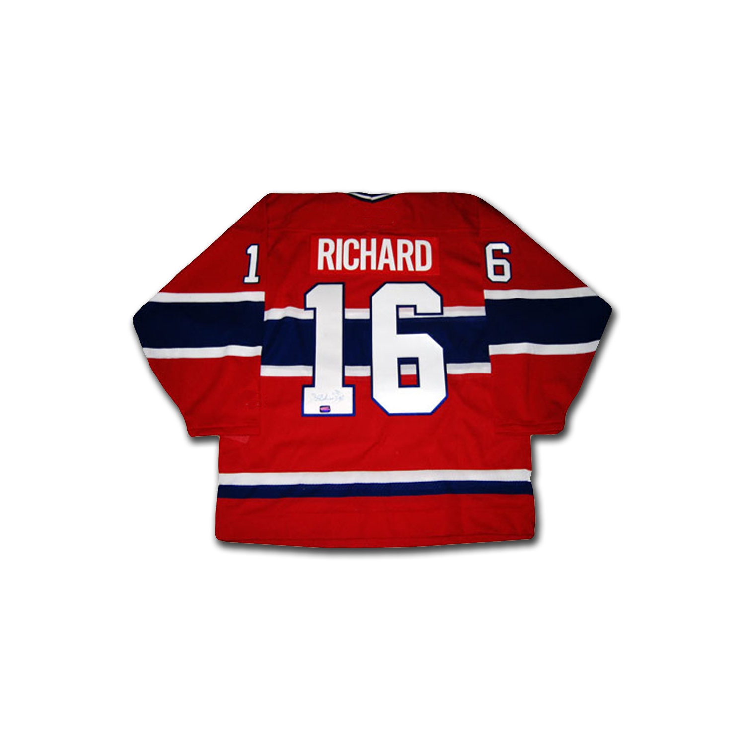Henri Richard Autographed Red Montreal Canadiens Jersey