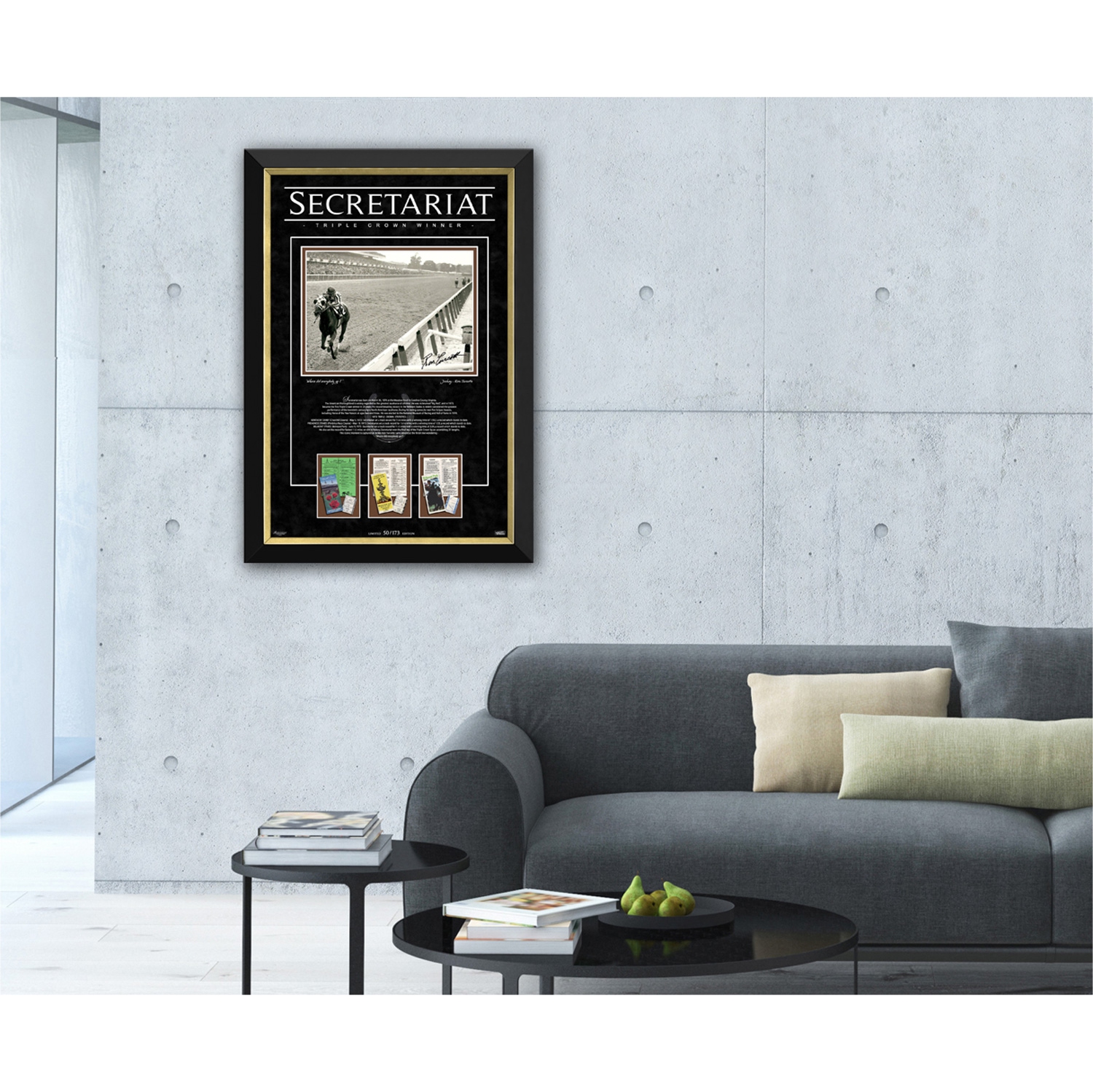 Ron Turcotte au Secrétariat Triple Crown 1973 Ltd Ed