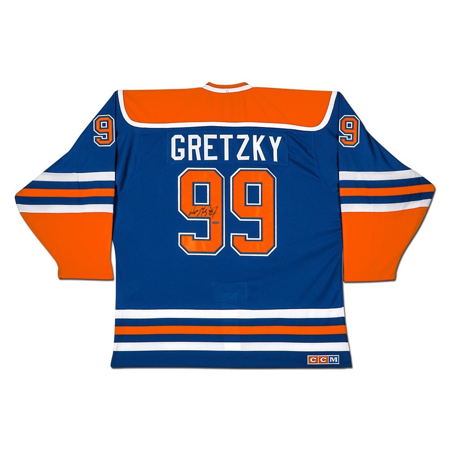 Wayne Gretzky Autographed Blue Adidas Edmonton Oilers Jersey