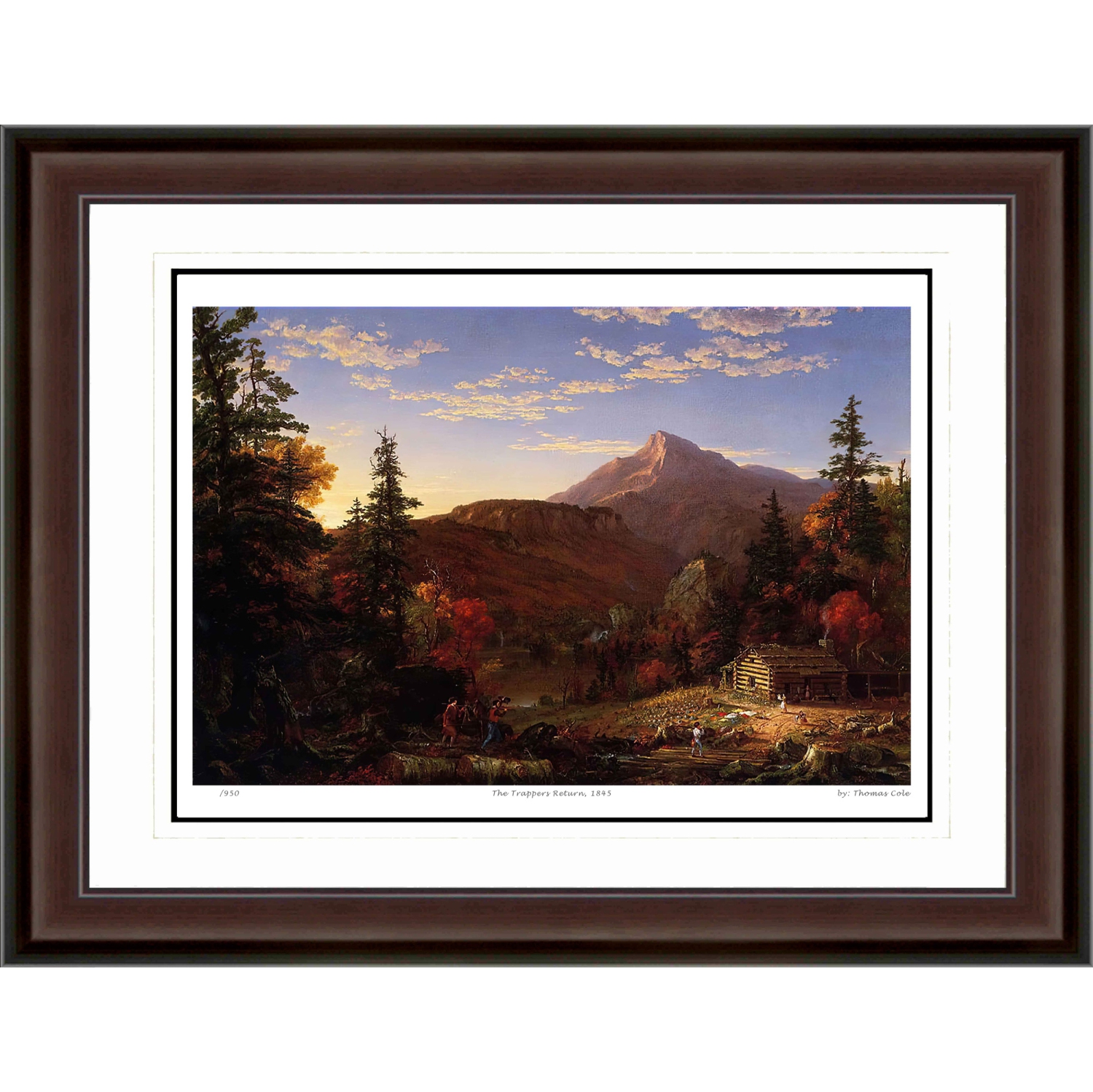 Thomas Cole "The Trappers Return, 1845" Print