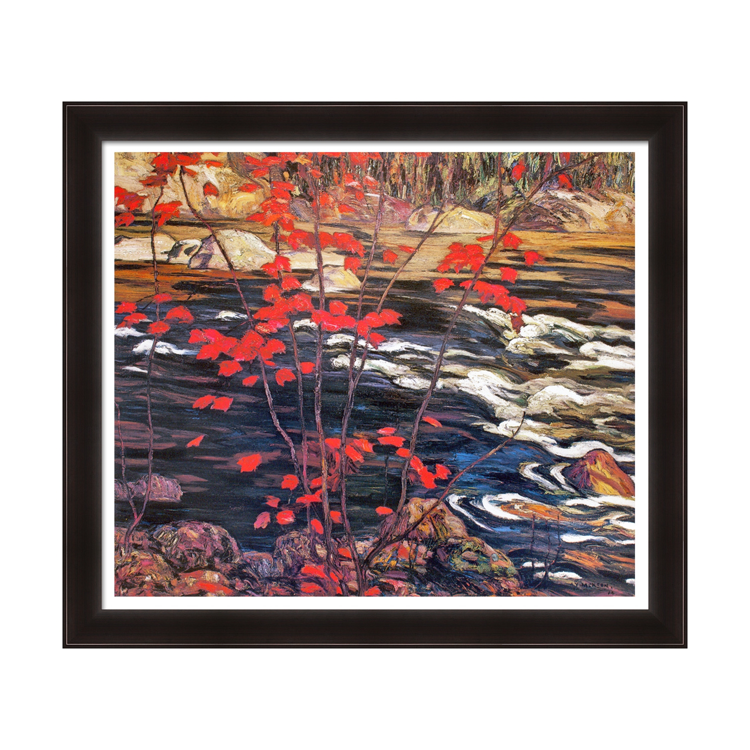 A.Y. Impression encadrée «&nbsp;Red Maple&nbsp;» par Jackson Group of Seven