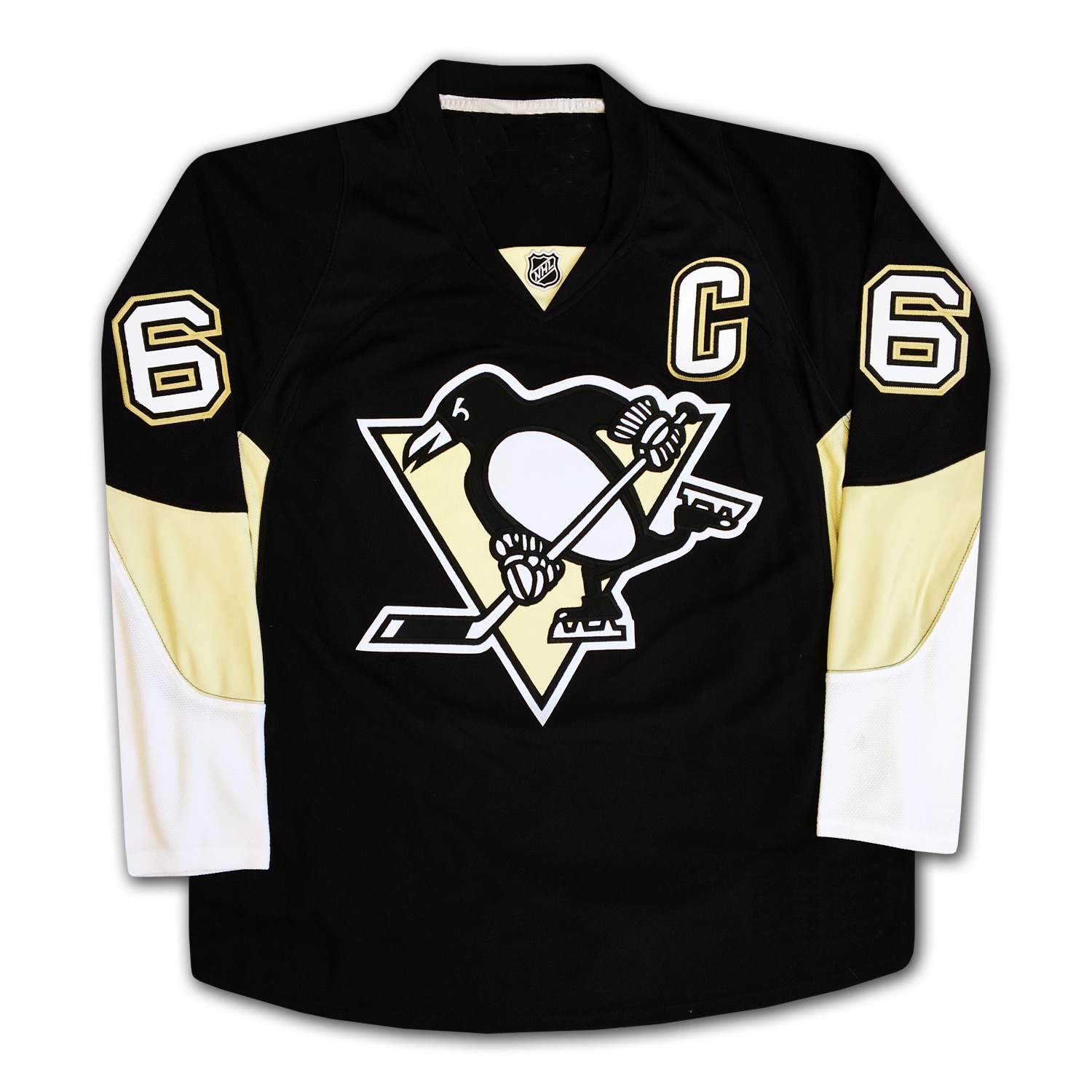 Mario Lemieux Autographed Pittsburgh Penguins Black Jersey