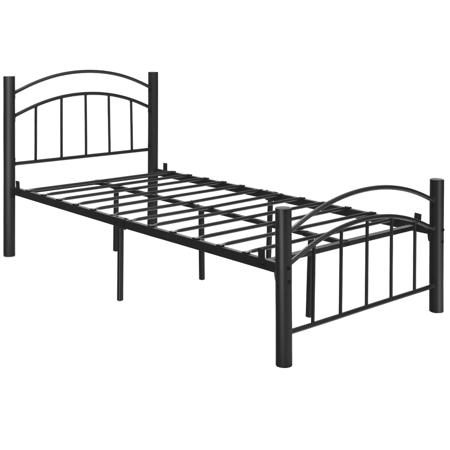 Costway Twin\Full\Queen Size Metal Bed Frame Platform Mattress Foundation W/Headboard Footboard