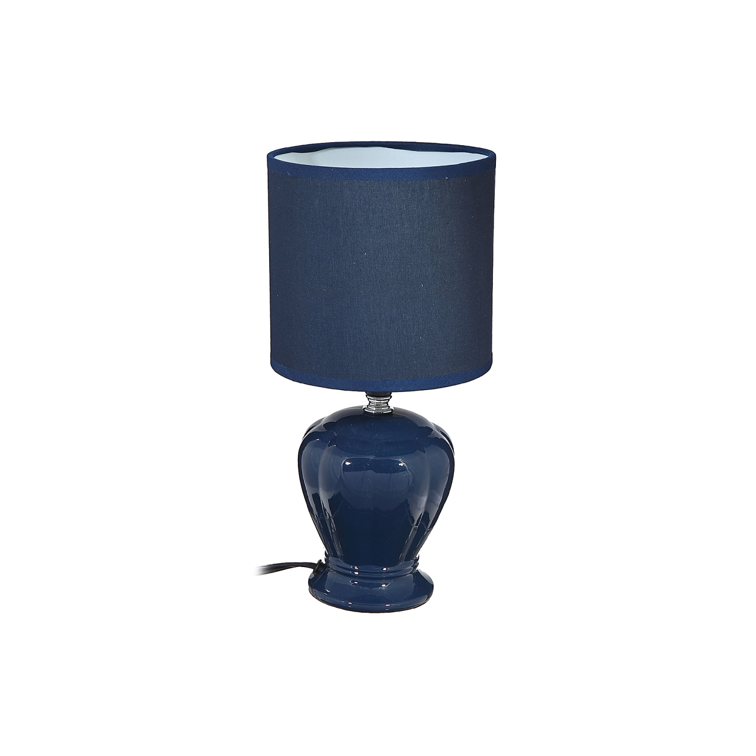 Ceramic Table Lamp With Shade 12.6"