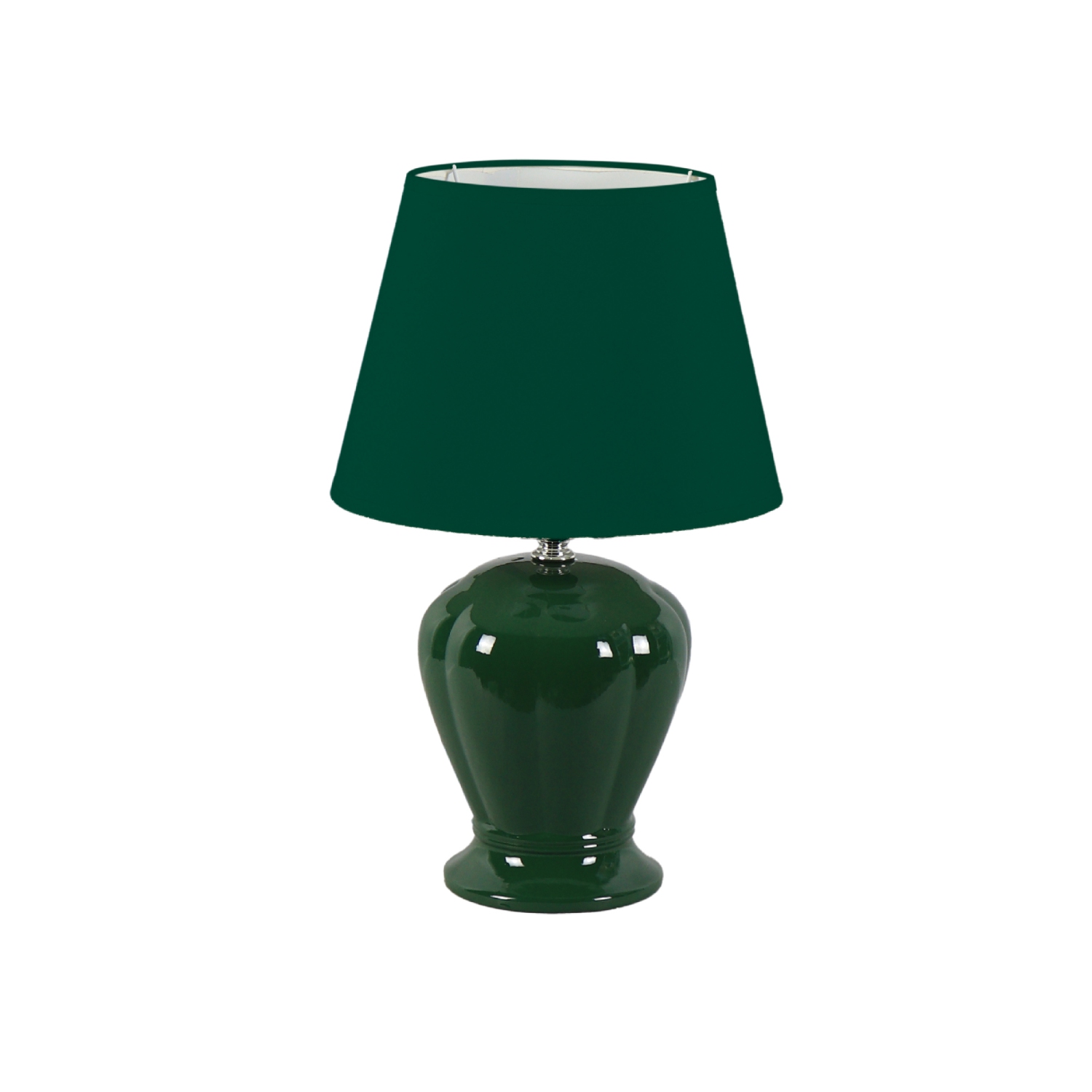 Ceramic Table Lamp With Shade 14.6"