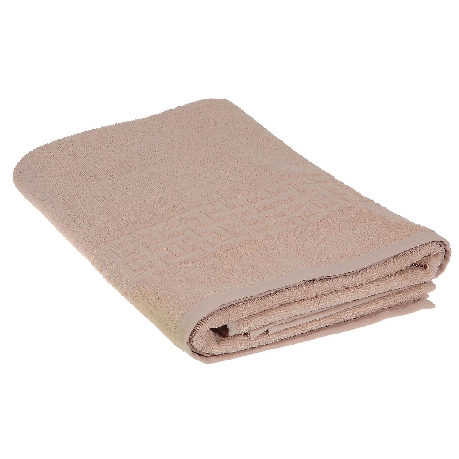 Basketweave Bath Towel (Taupe) - Set of 2