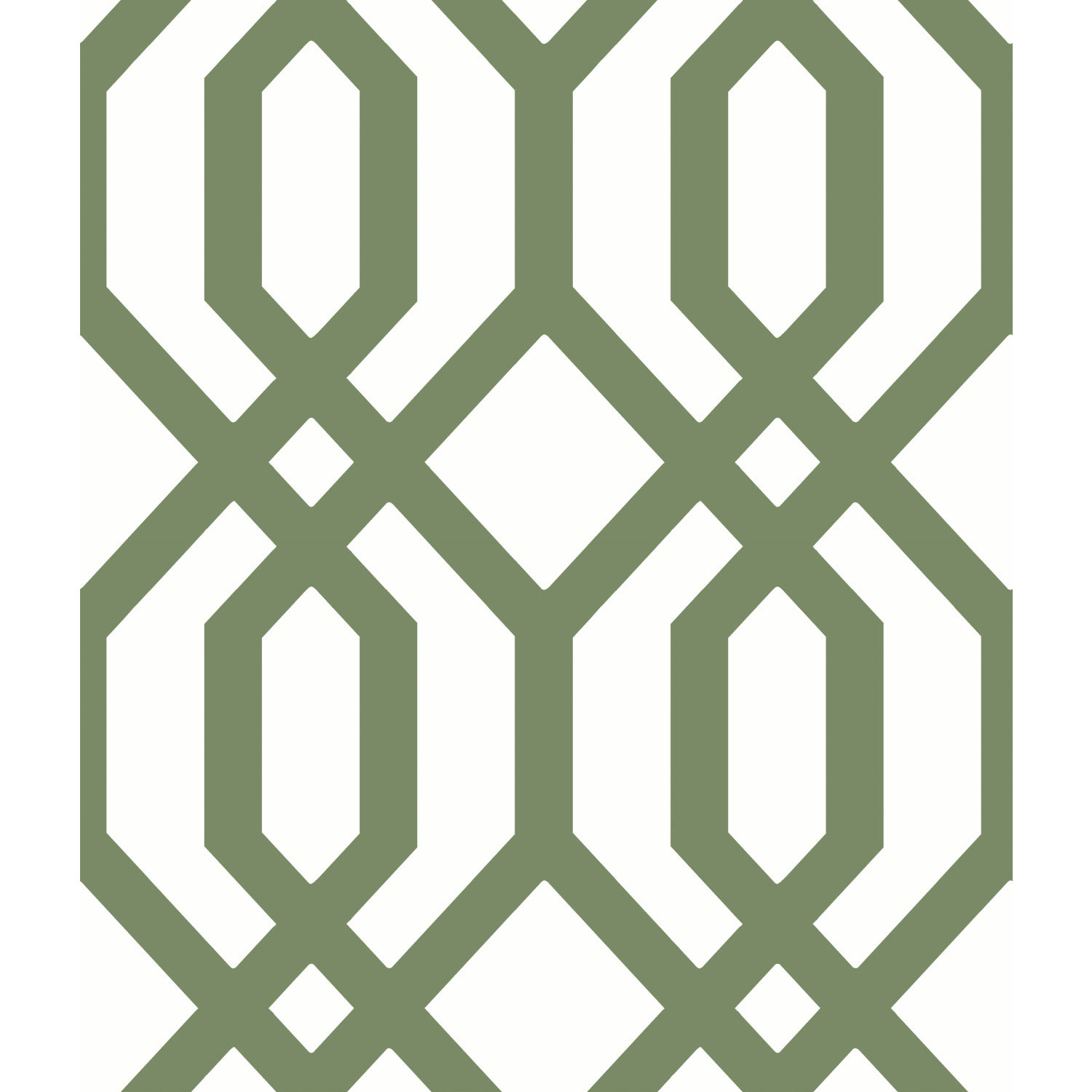 Papier peint autocollant avec motif de treillis d'abri de jardin de RoomMates - Vert