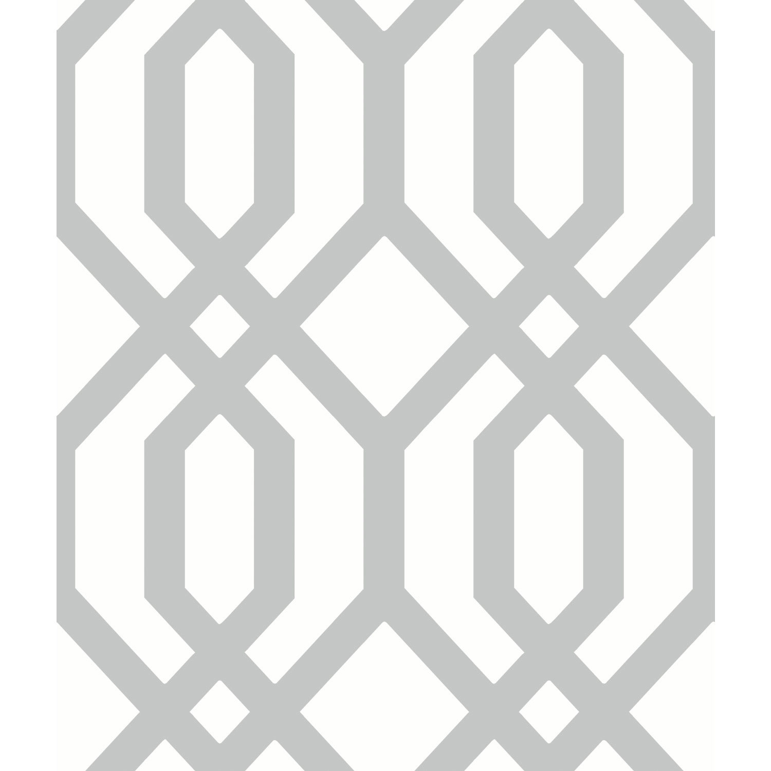 Papier peint autocollant avec motif de treillis d'abri de jardin de RoomMates - Gris