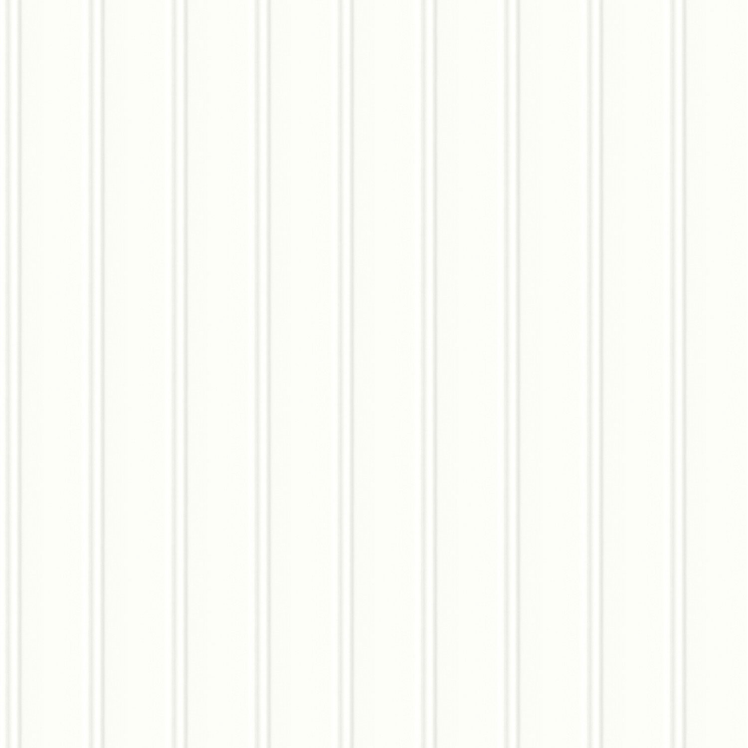 Papier peint autocollant avec motif de lambris de RoomMates - Blanc