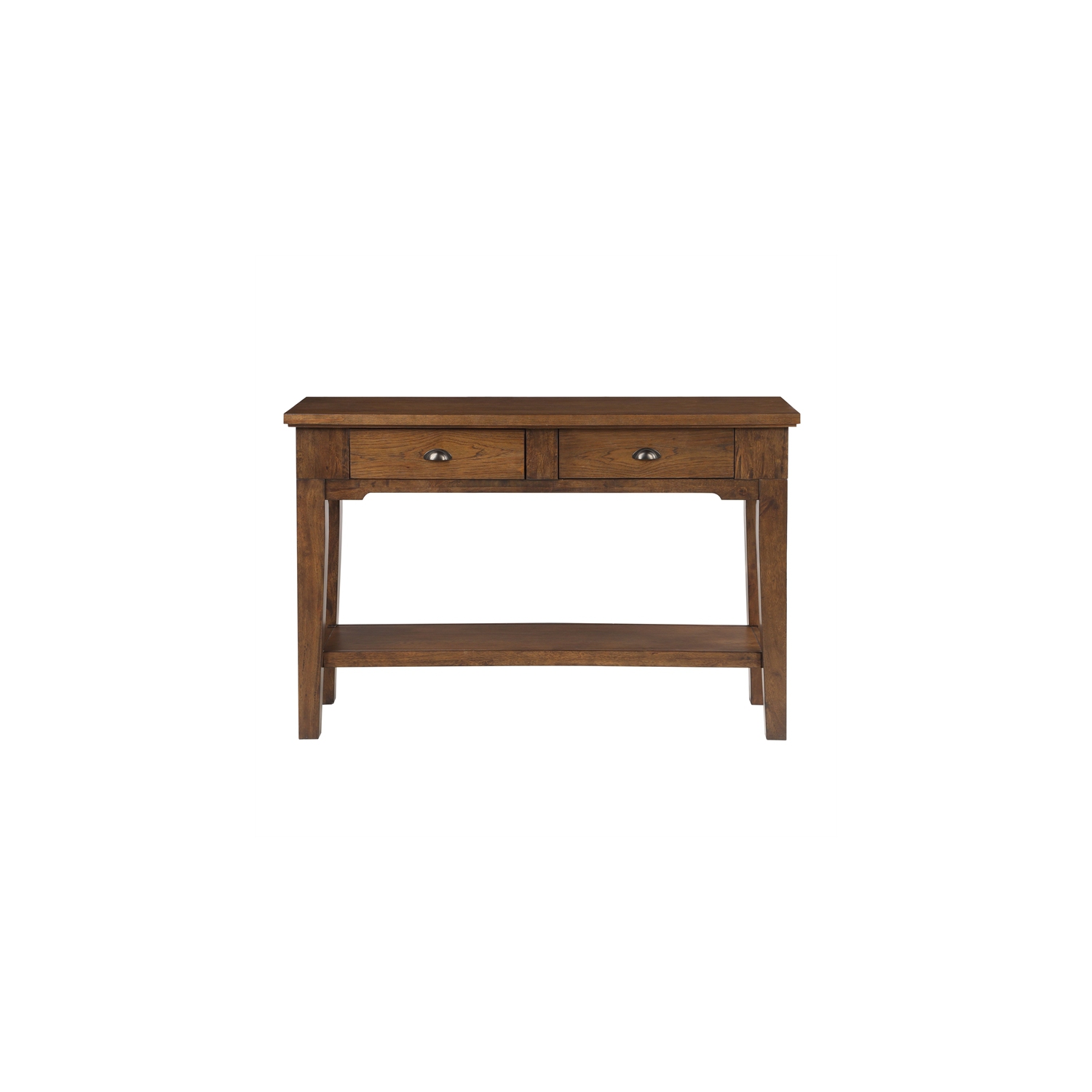 Steve Silver Ora Warm Walnut Brown Wood Serving Table