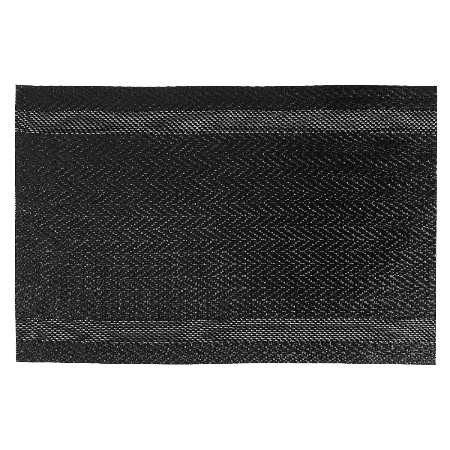 Vinyl Placemat (Black) - Set of 12