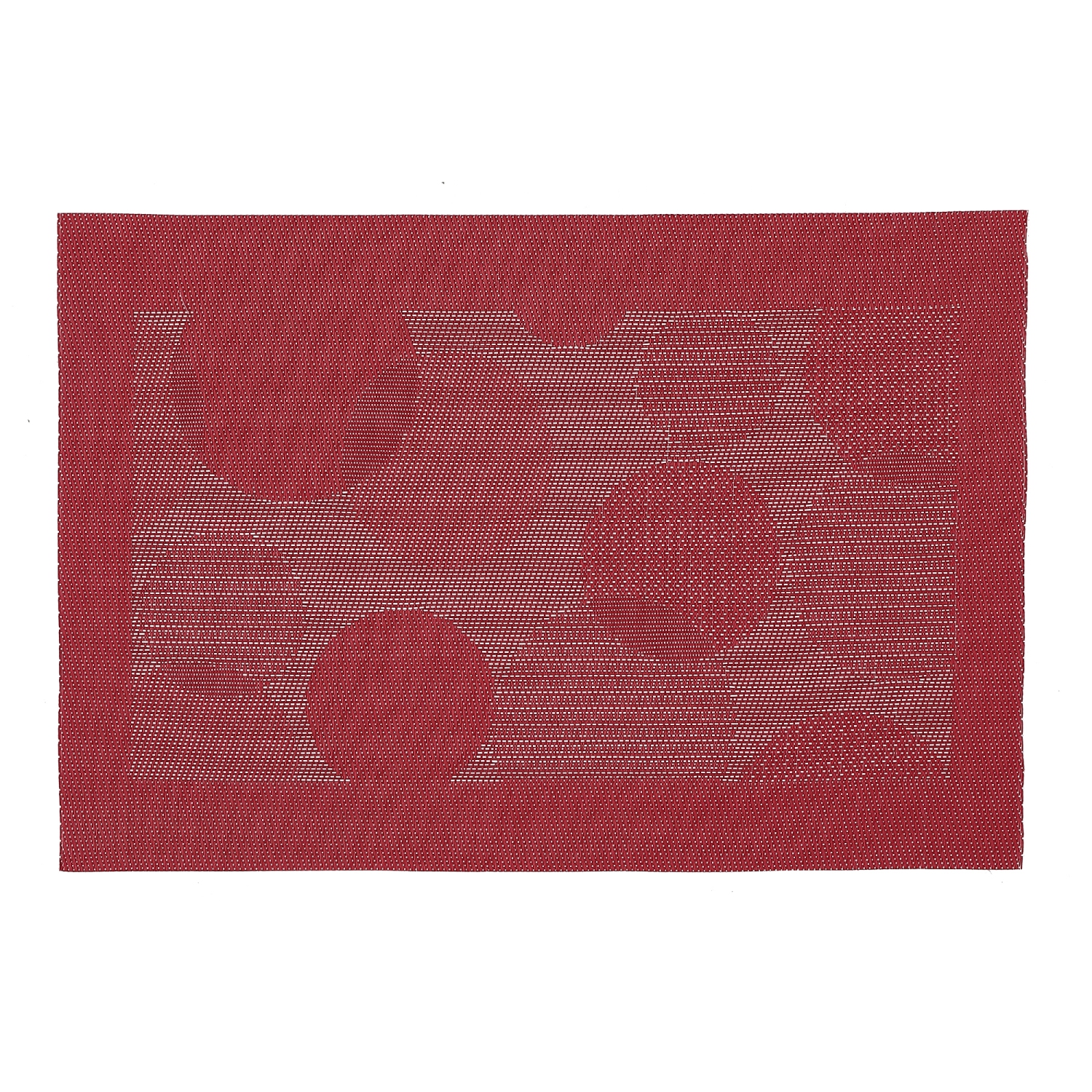 Vinyl Placemat (Red) - Set of 12