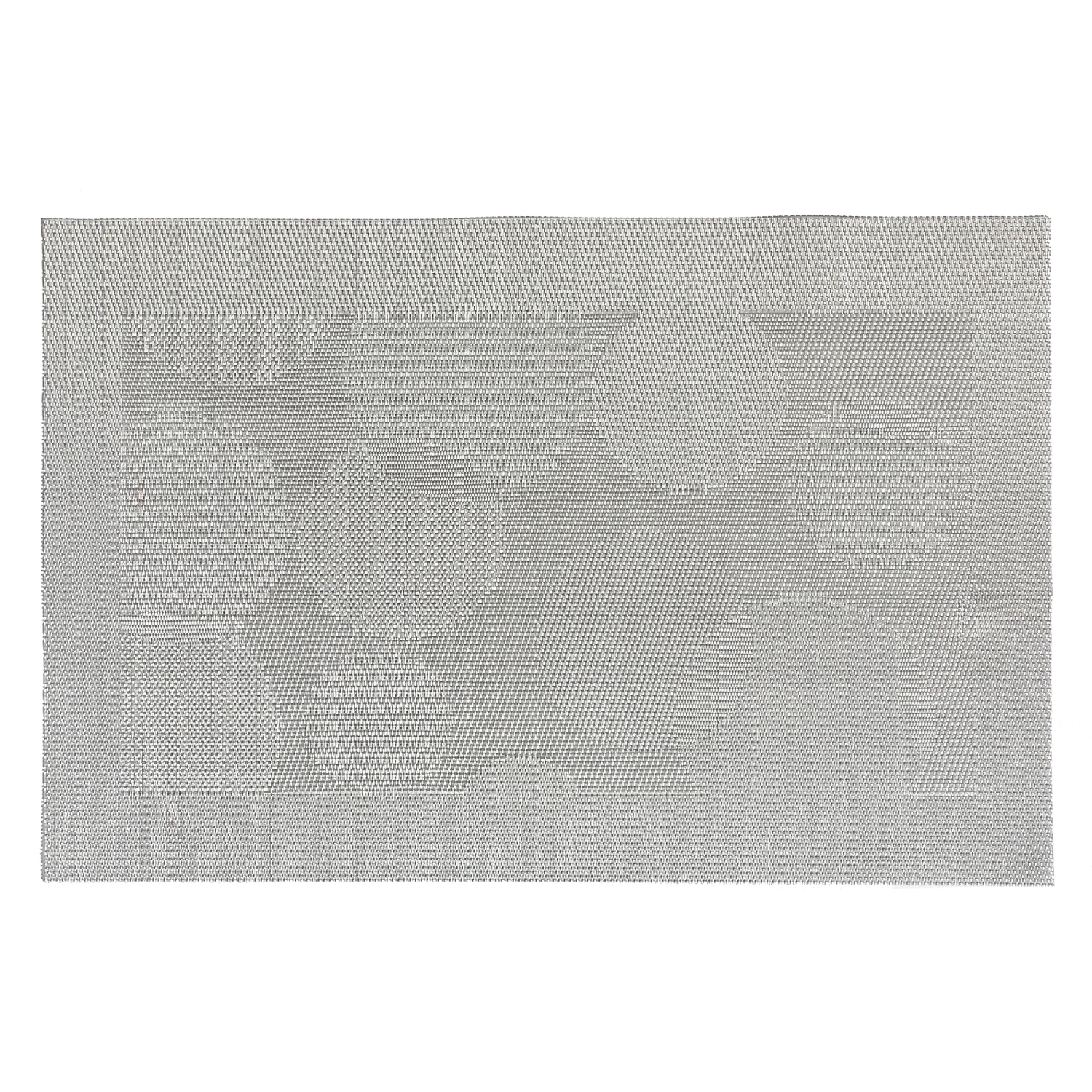 Vinyl Placemat (Silver) - Set of 12
