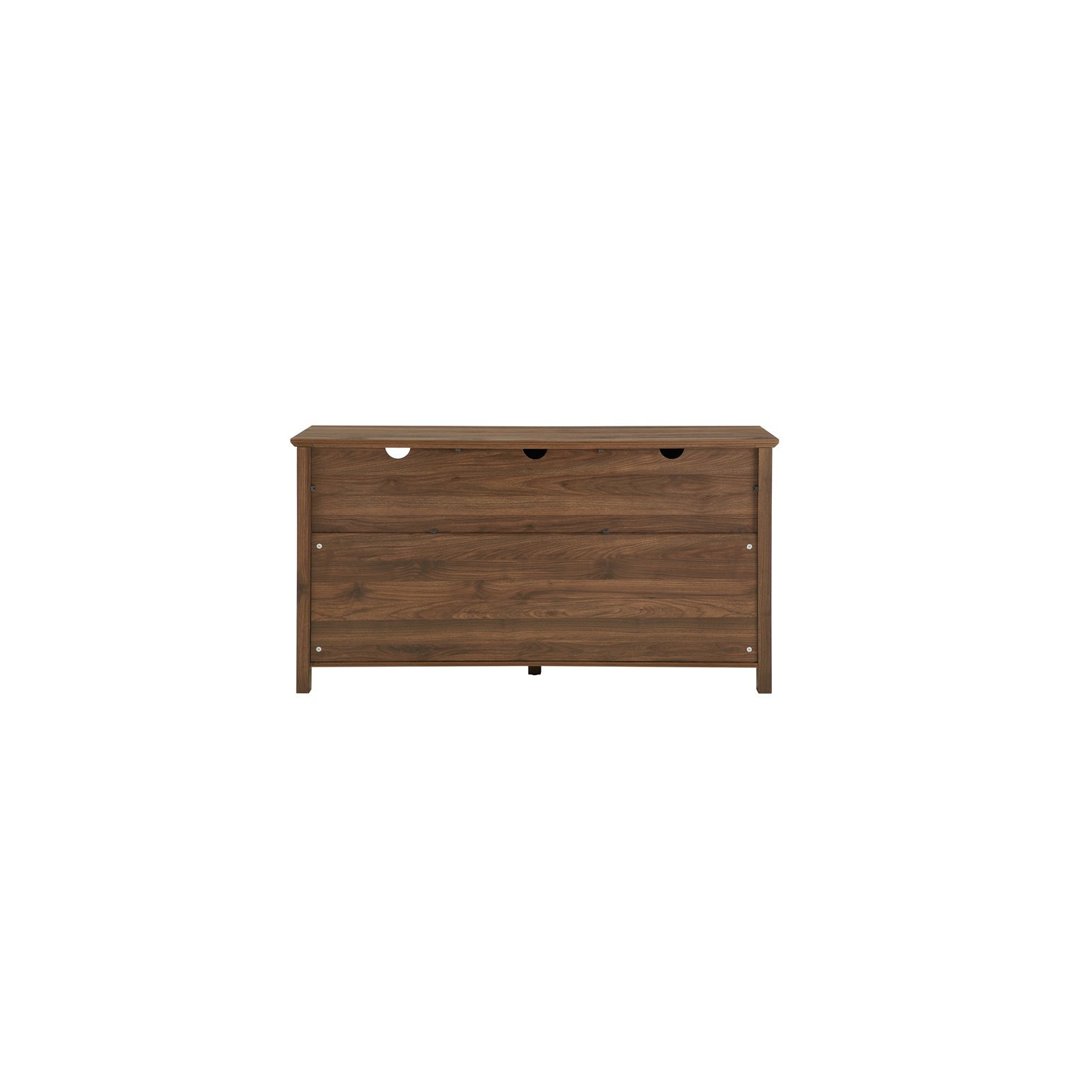 Pemberly Row 58" 2 Door Angled Groove Sideboard in Dark Walnut