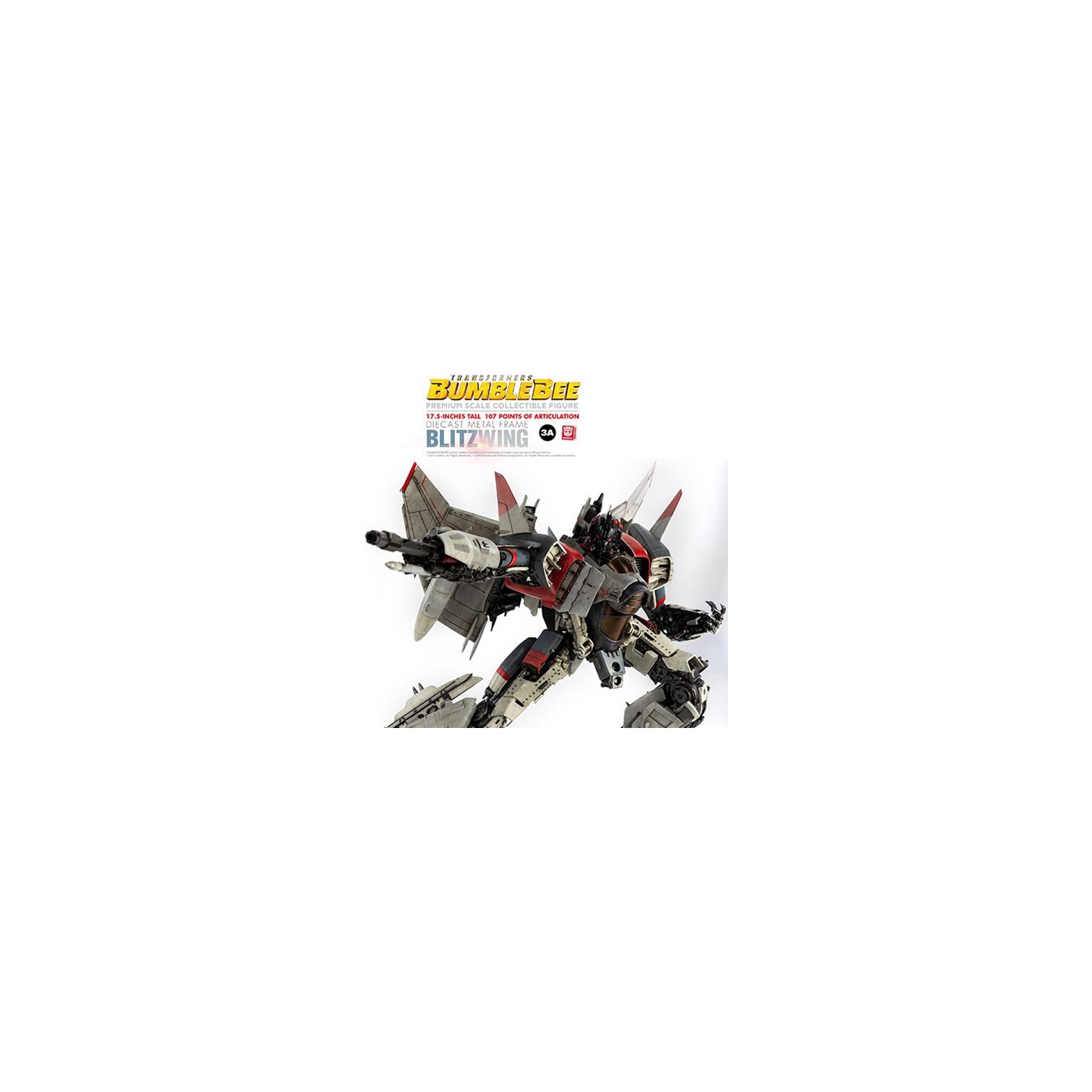 Transformers Bumblebee Movie Blitzwing Premium Scale Action Figure