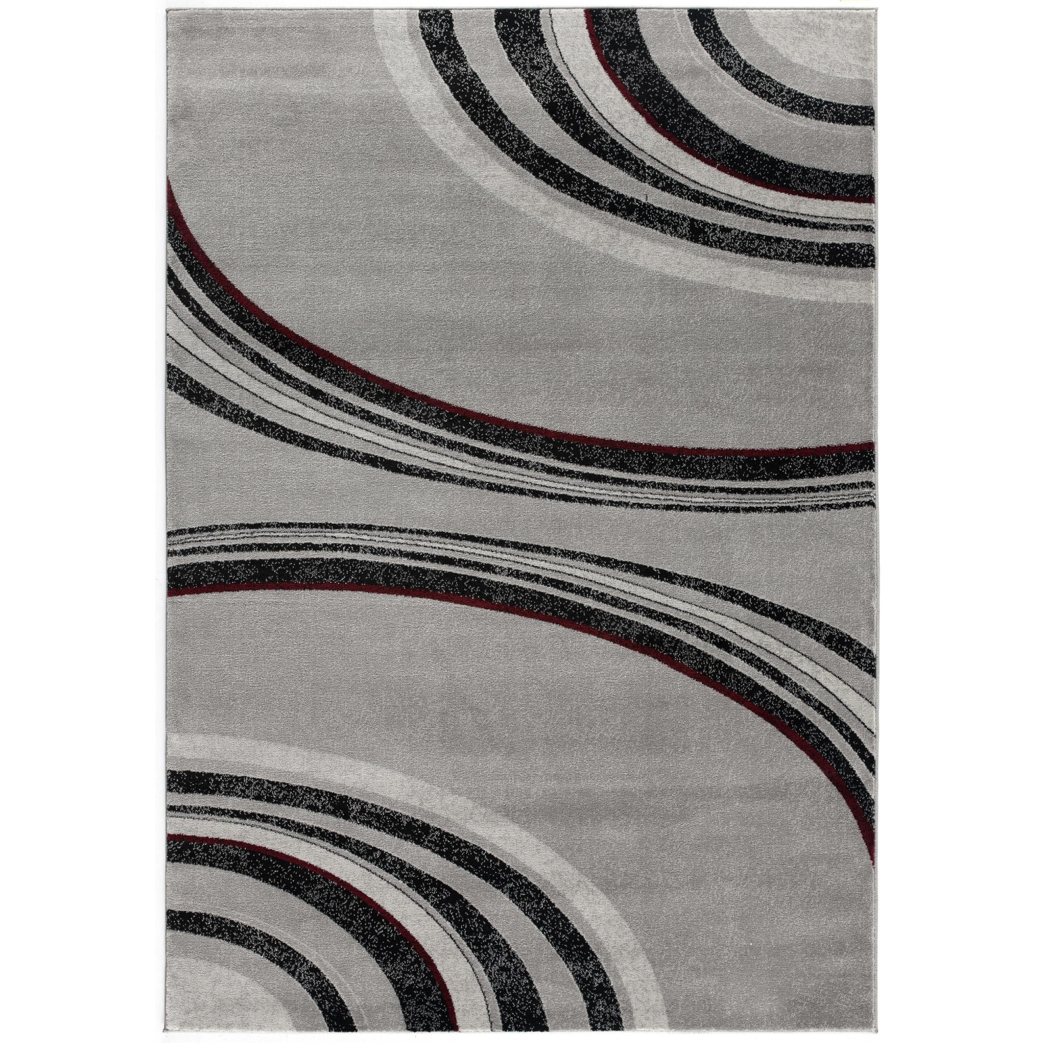 Rug Branch Neri Contemporary Abstract Grey/Black Indoor Area Rug