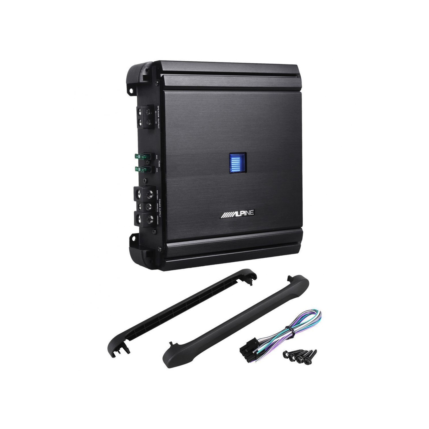 Refurbished-Alpine MRV-M500 Mono-block subwoofer amplifier — 500 watts RMS x 1 at 2 ohms