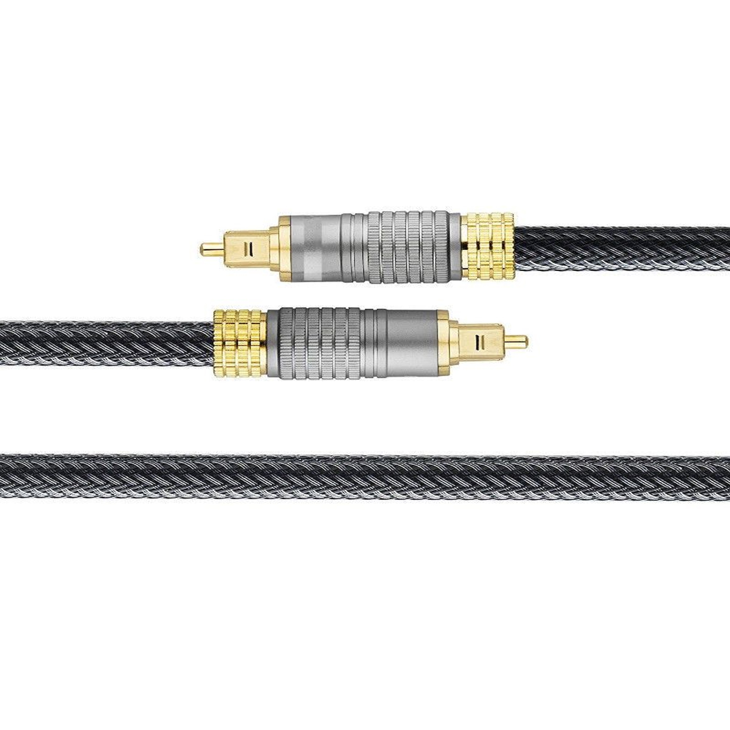 Câble audio optique numérique; Câble coaxial Toslink de 1.8 m; Câble optique à fibre optique