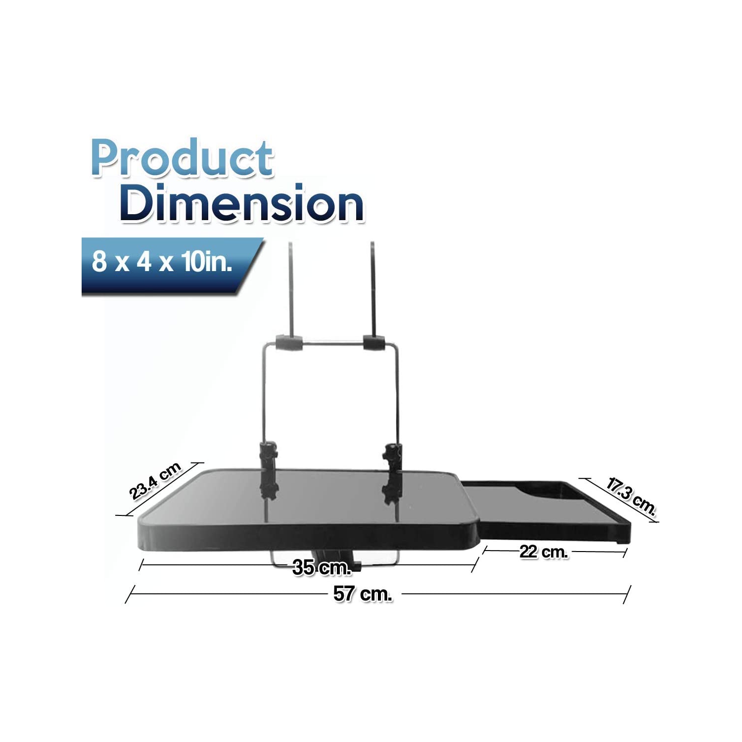Multi-Functional Portable Foldable Car Seat Tray - Black Table/Car Vehicle Seat Portable Mount Tray Laptop Notebook Table Eating Desk Auto Food Drink