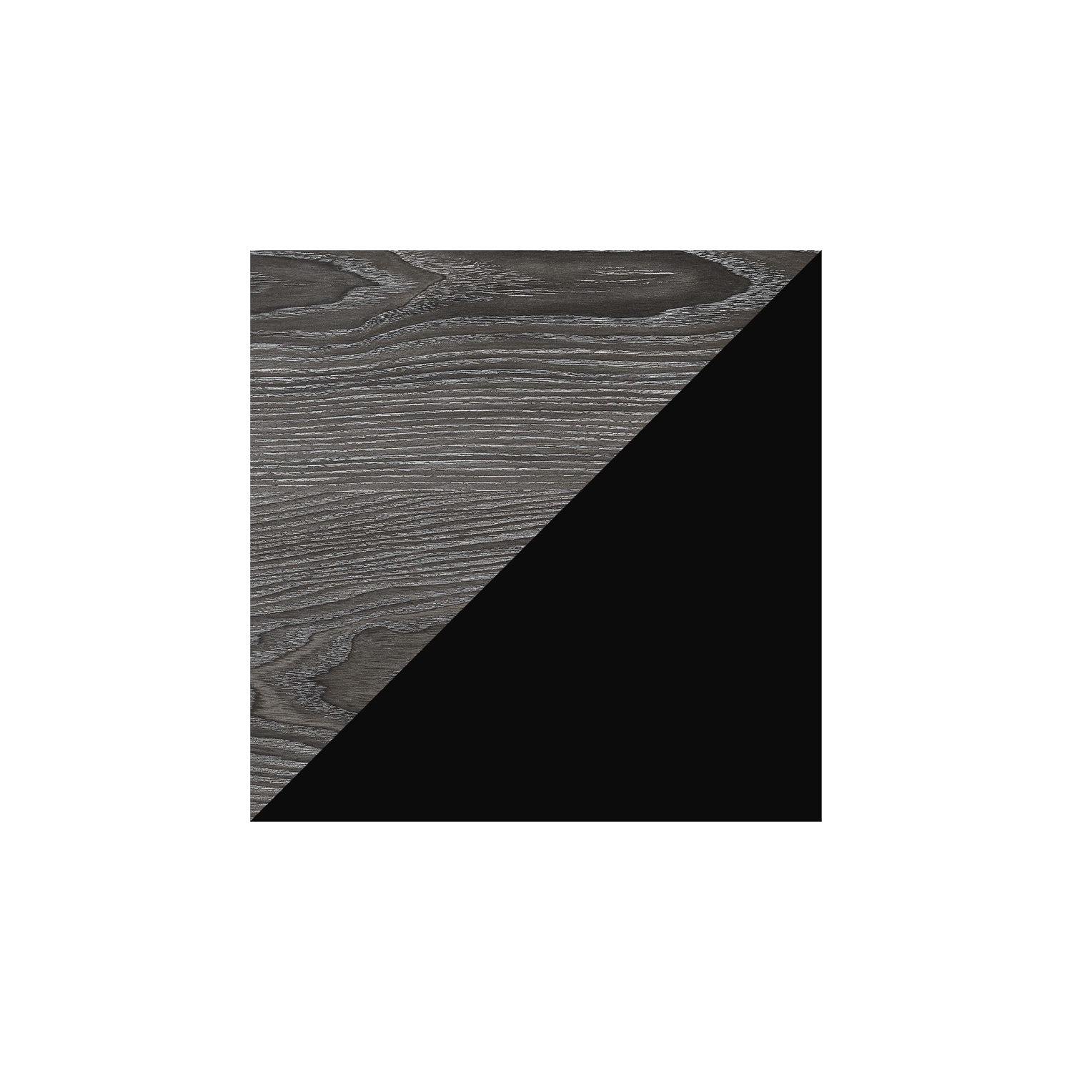 Designs2Go TV Stand with Three Storage Cabinets and Shelf in Medium Gray Wood