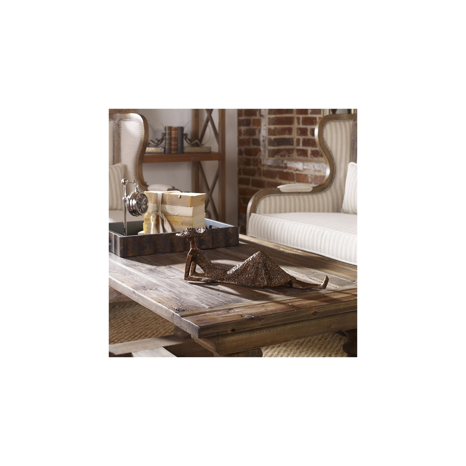 Bowery Hill Summer Days Heavily Textured Sculpture in Antique Bronze