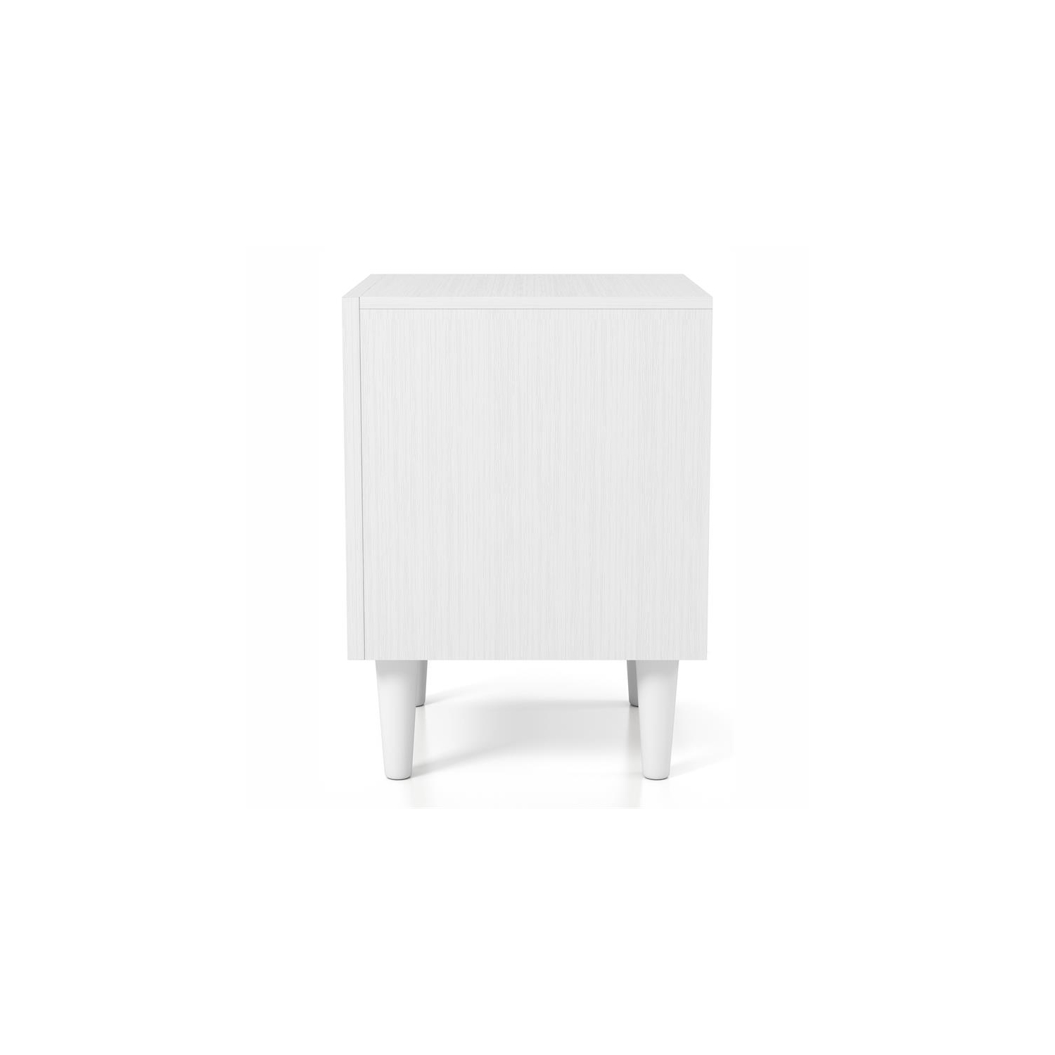 Furniture of America Hetter Transitional Wood 2-Drawer Nightstand in White