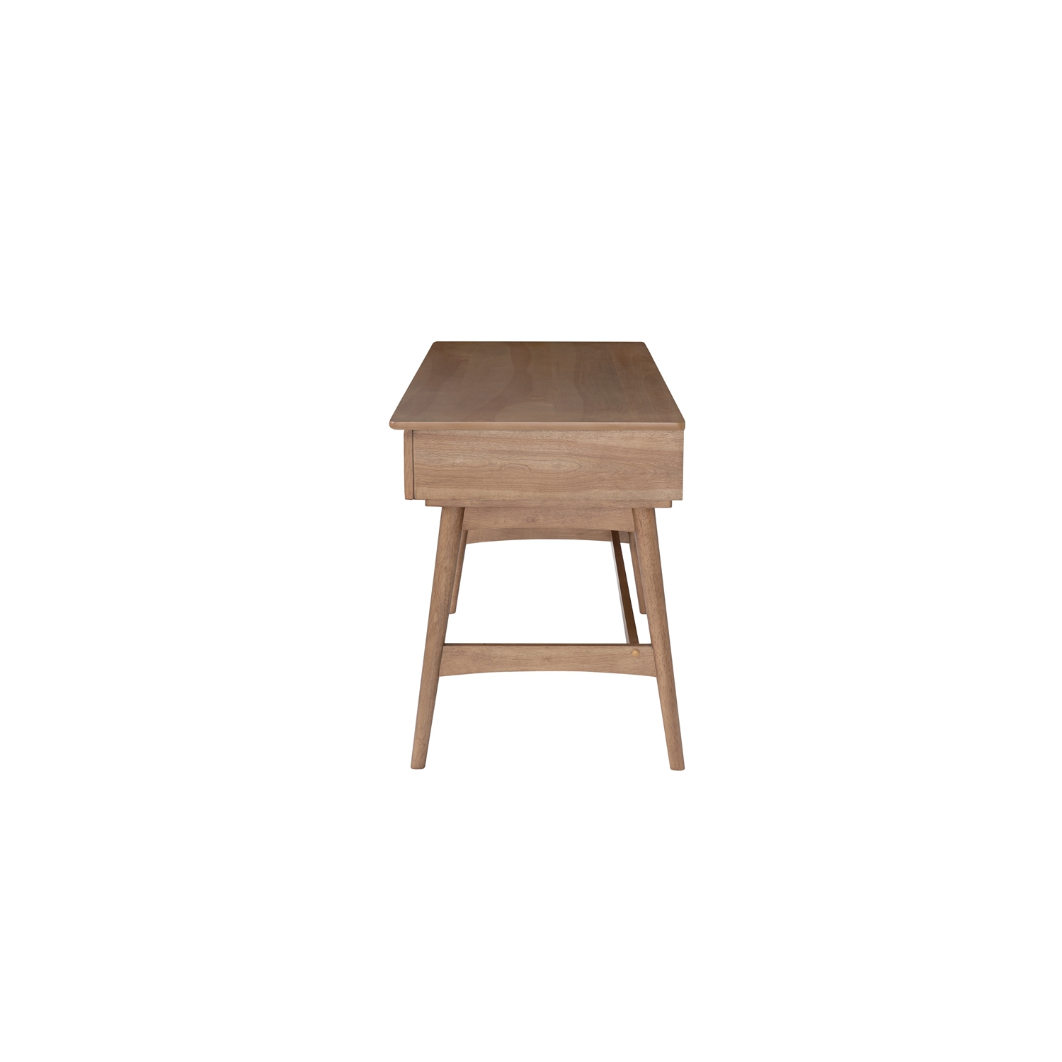 Riverbay Furniture Rattan Wood Desk in Natural