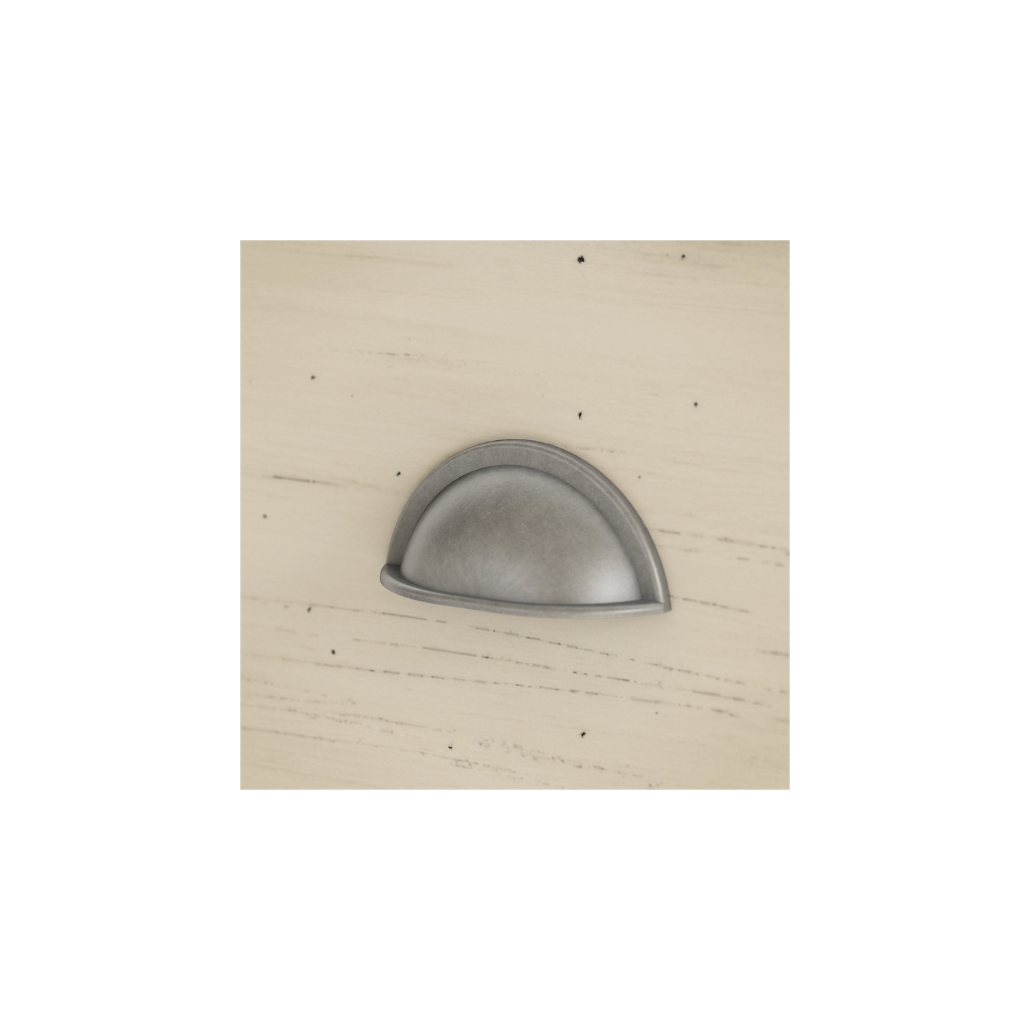 Atlin Designs 60W L Shaped Desk with Storage in Antique White