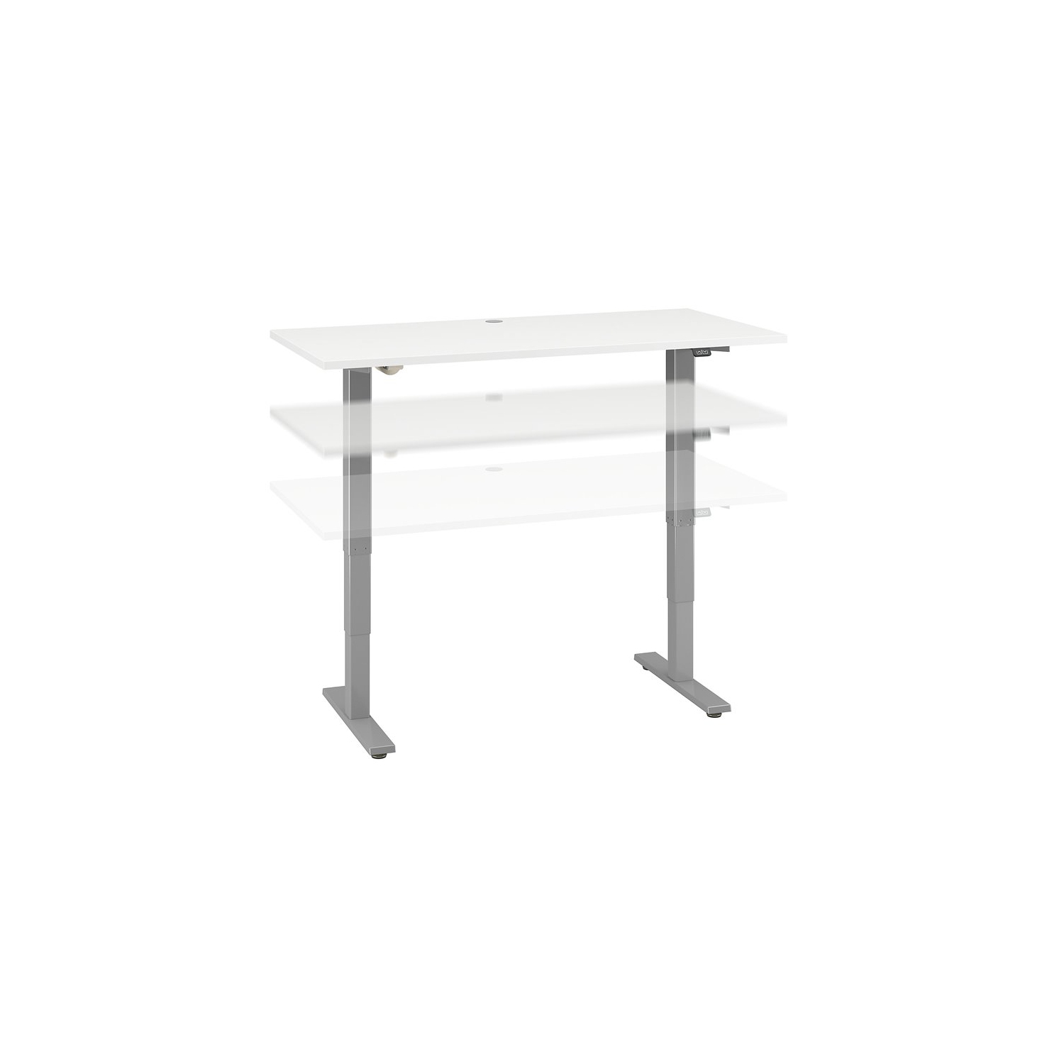 Move 40 Series 60W Height Adjustable Desk in White - Engineered Wood