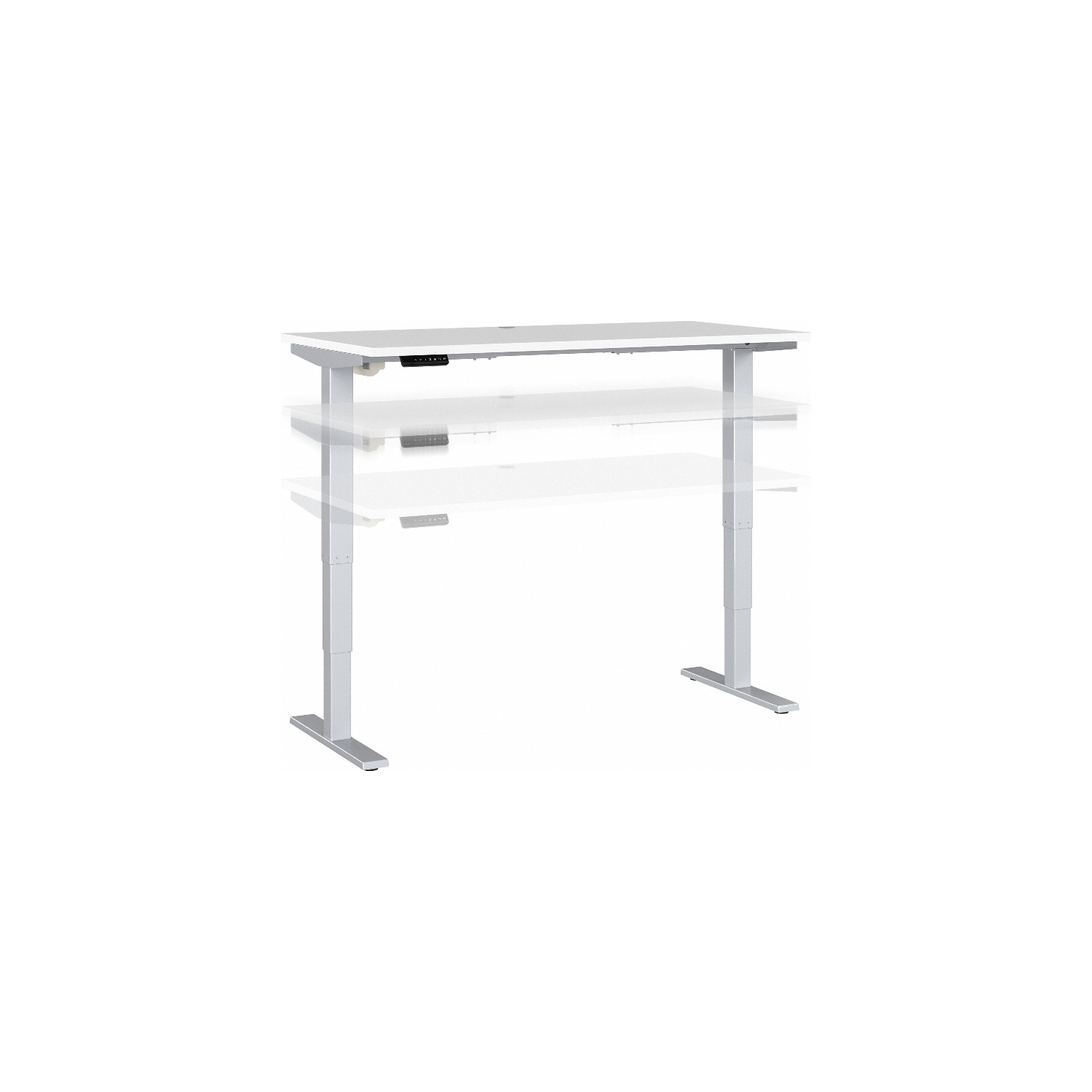 Move 40 Series 60W Height Adjustable Desk in White - Engineered Wood