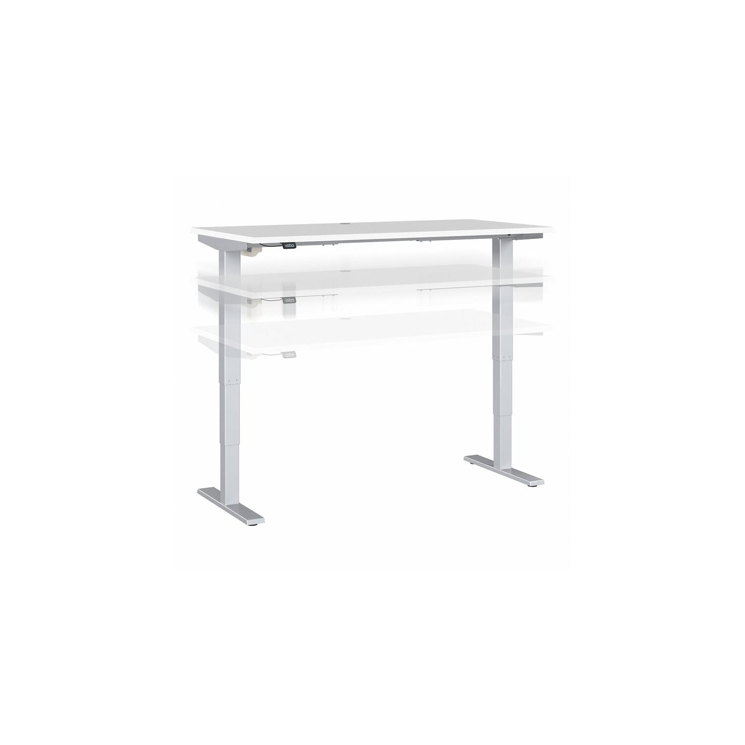Move 40 Series 60W Height Adjustable Desk in White - Engineered Wood