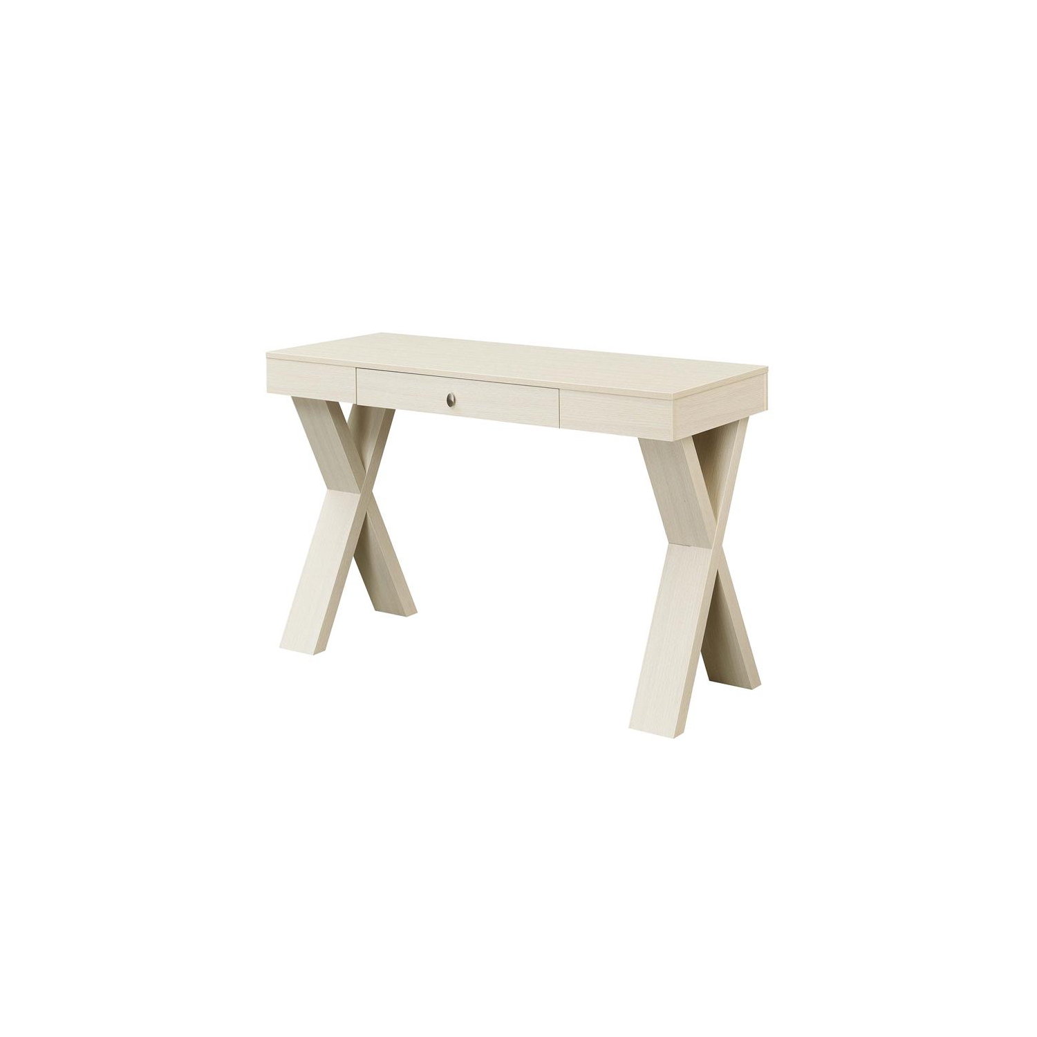 Convenience Concepts Newport One-Drawer Desk in Ivory Wood Finish
