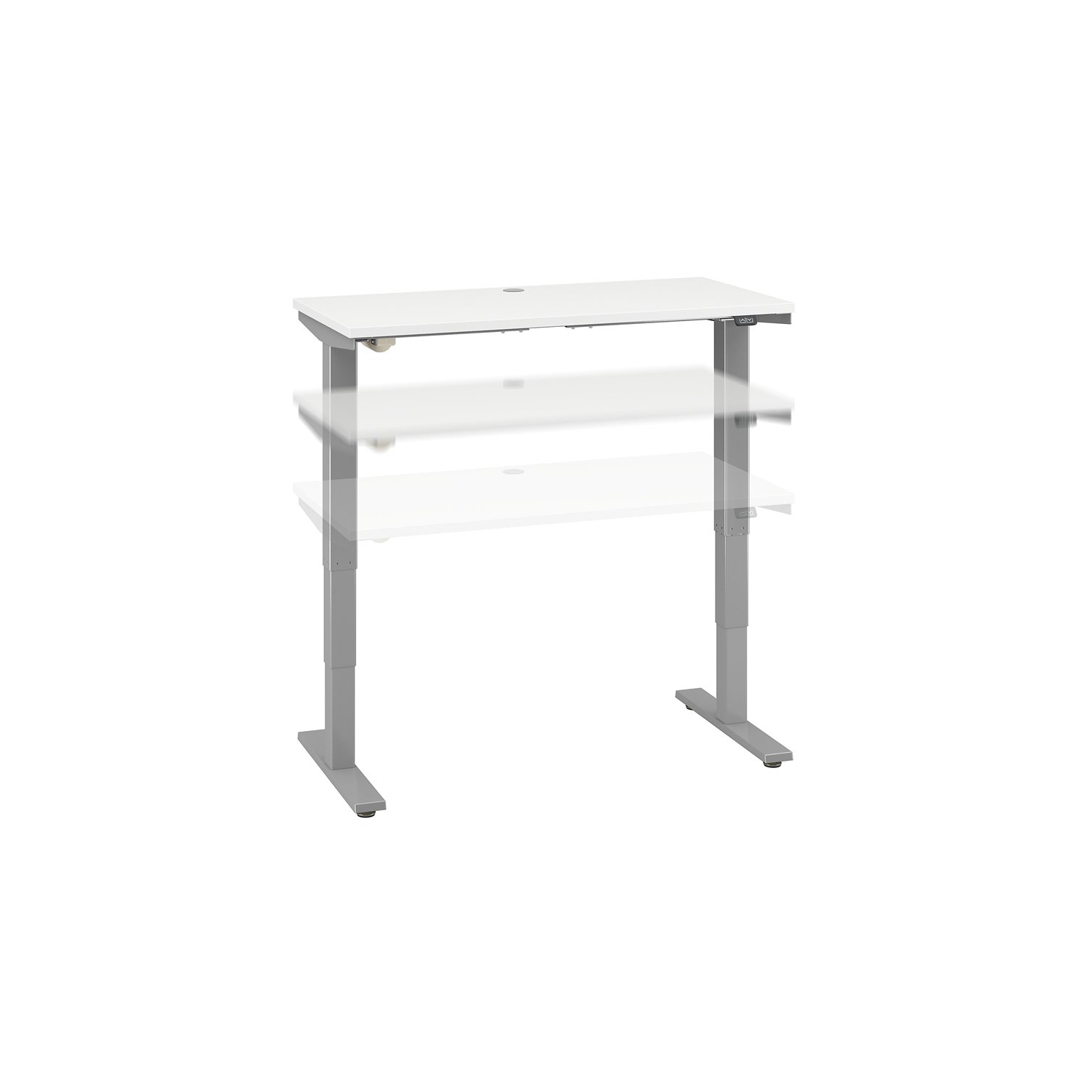 Move 40 Series 48W Height Adjustable Desk in White - Engineered Wood