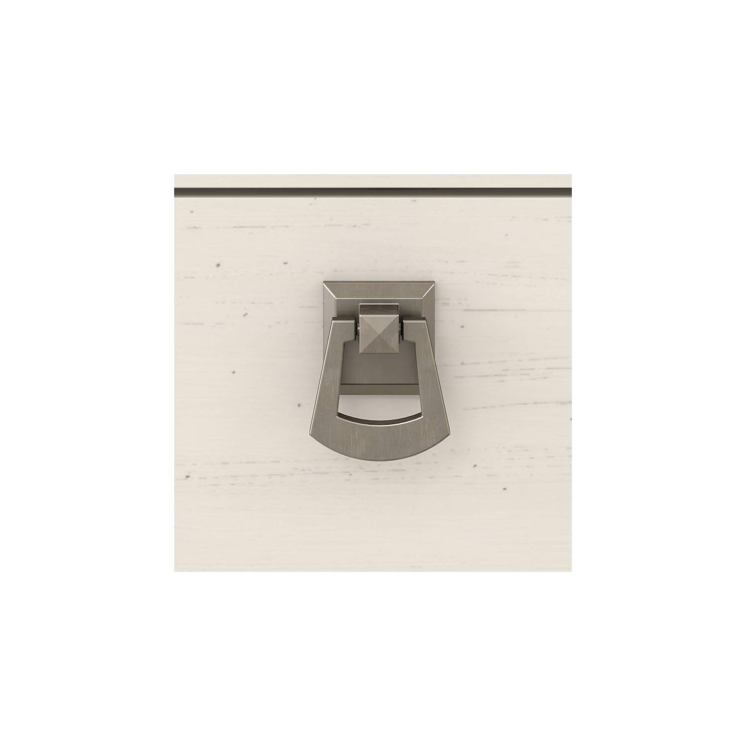 Scranton & Co Furniture Salinas L Shaped Desk with Hutch in Antique White