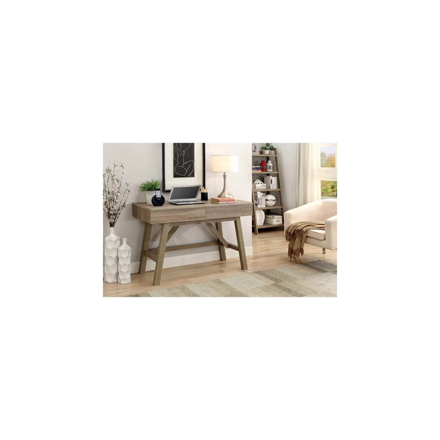 Riverbay Furniture Writing Desk in Gray