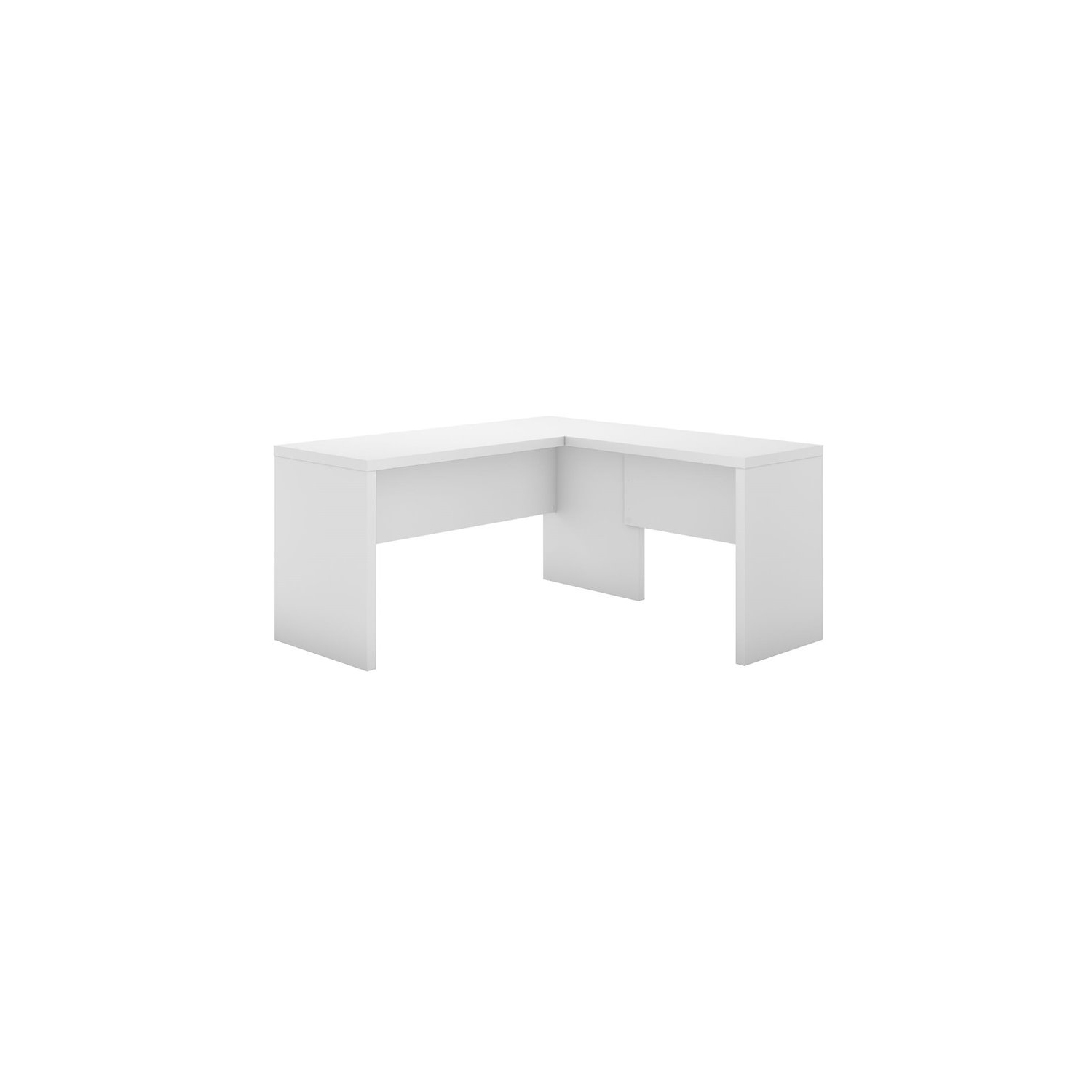 Echo L Shaped Desk in Pure White - Engineered Wood