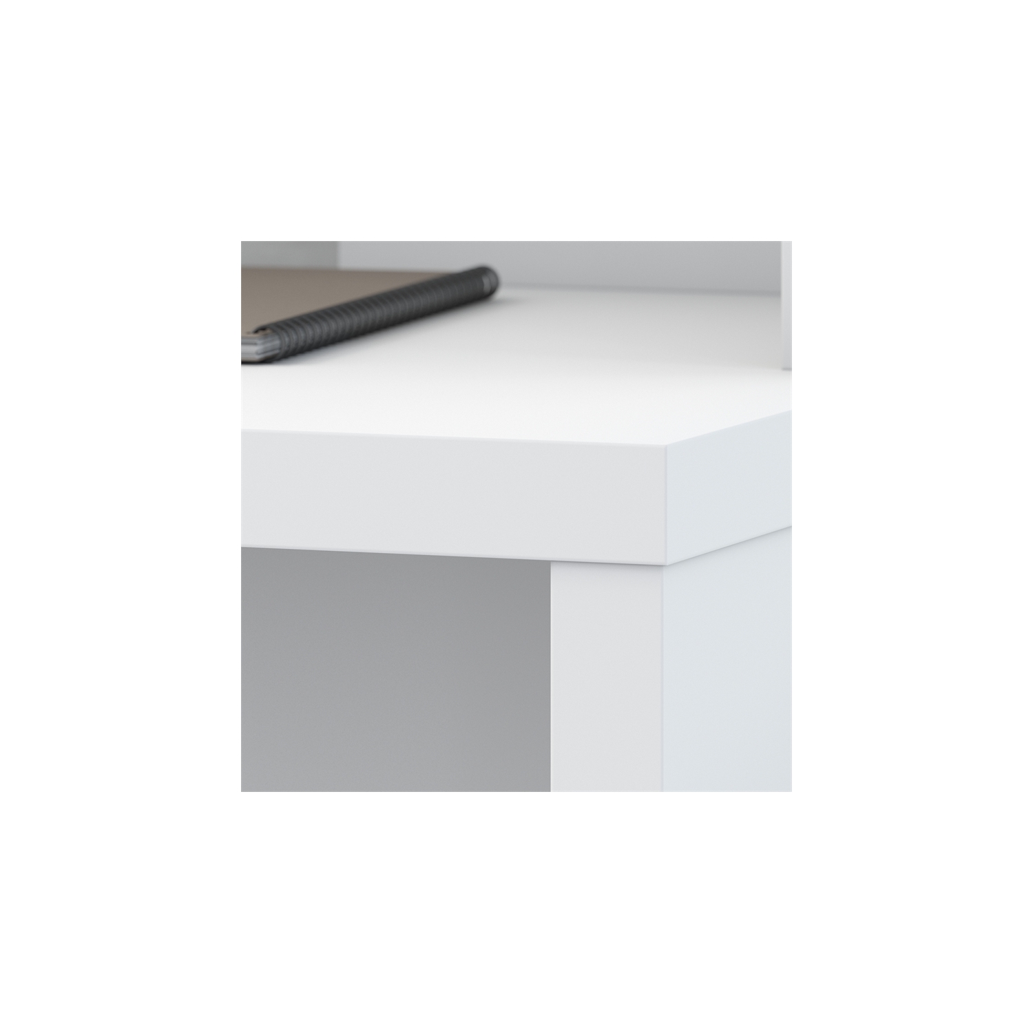 Echo L Shaped Desk in Pure White - Engineered Wood
