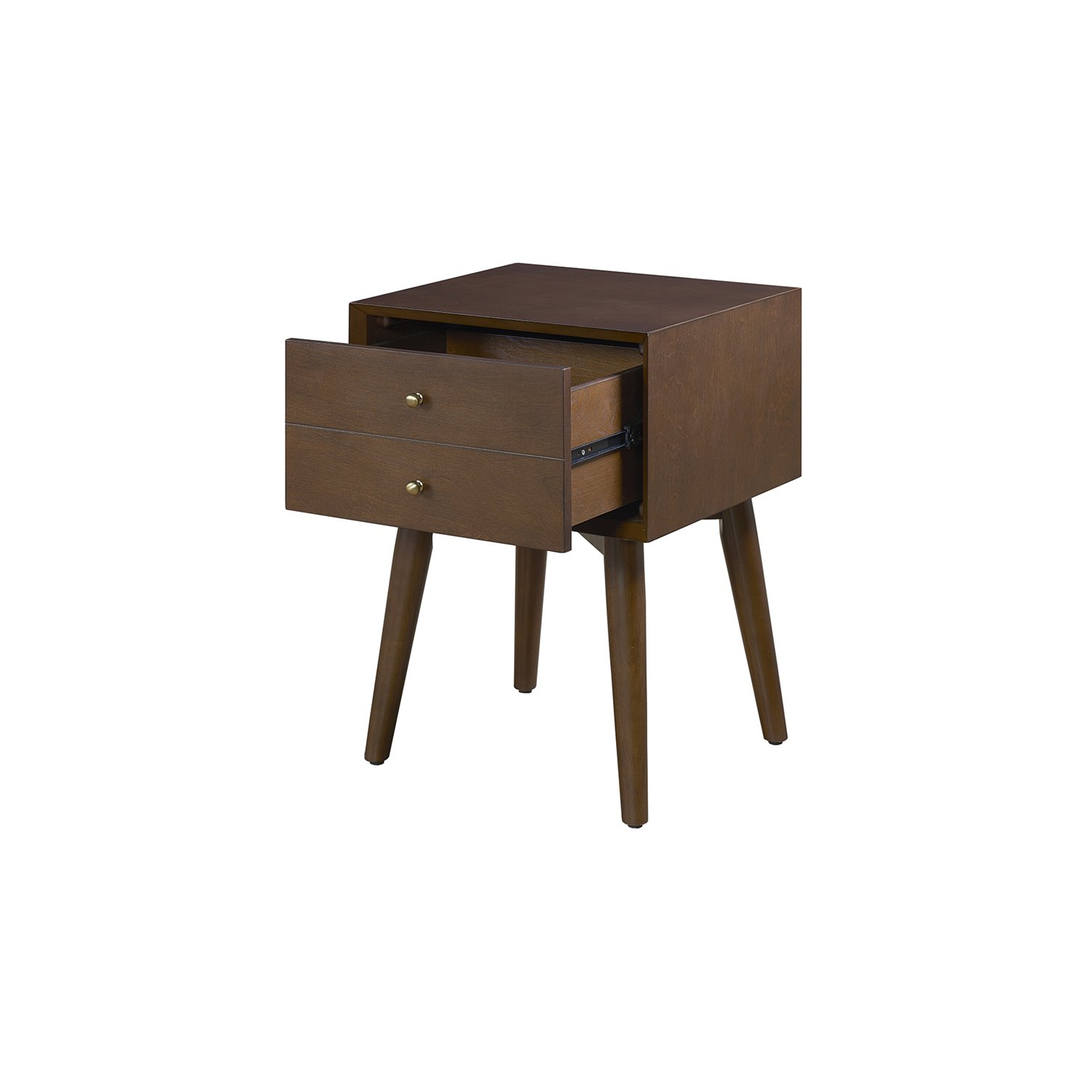 Pemberly Row 1 Drawer Nightstand in Mahogany