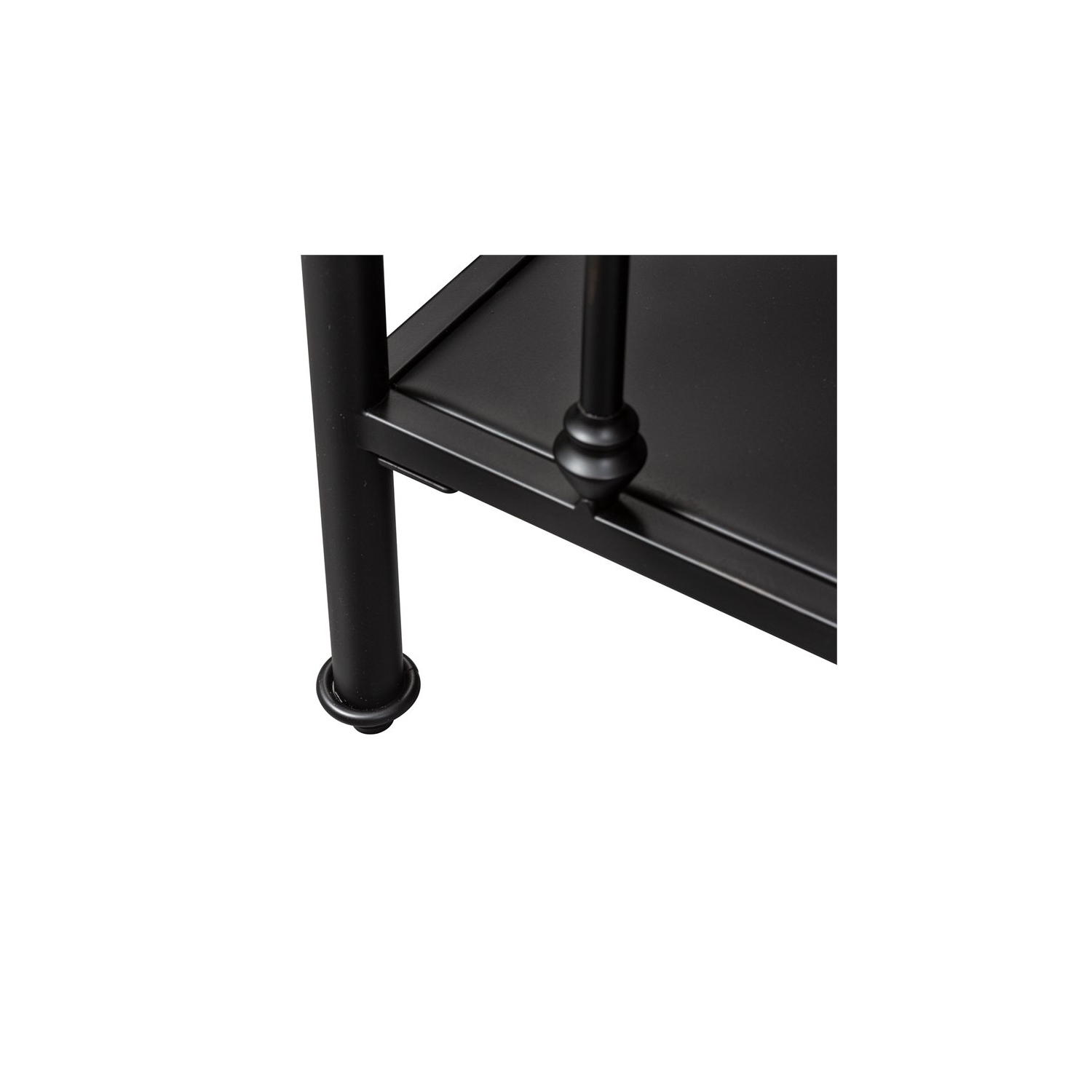 Vintage Series Metal Open Night Stand - Black