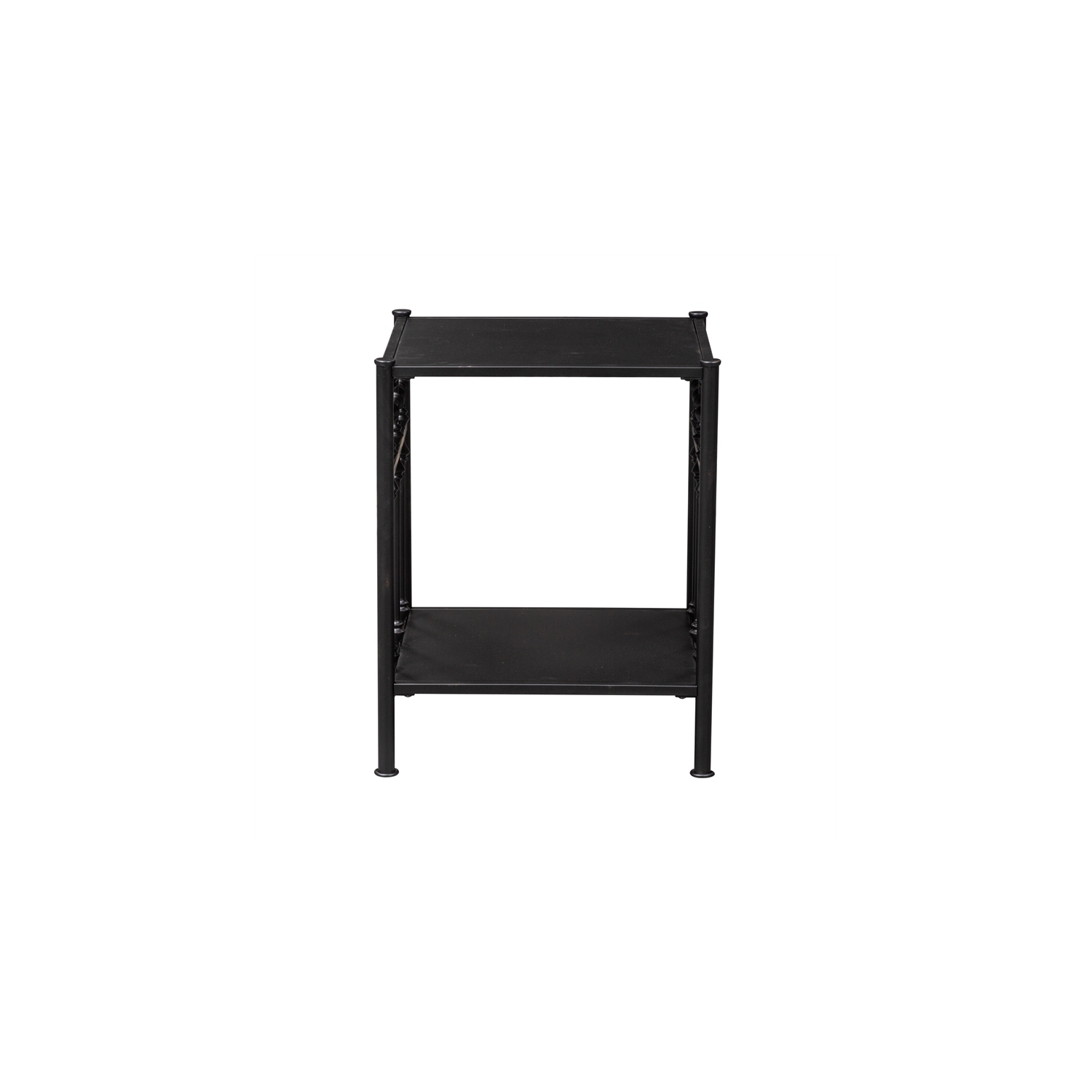 Vintage Series Metal Open Night Stand - Black