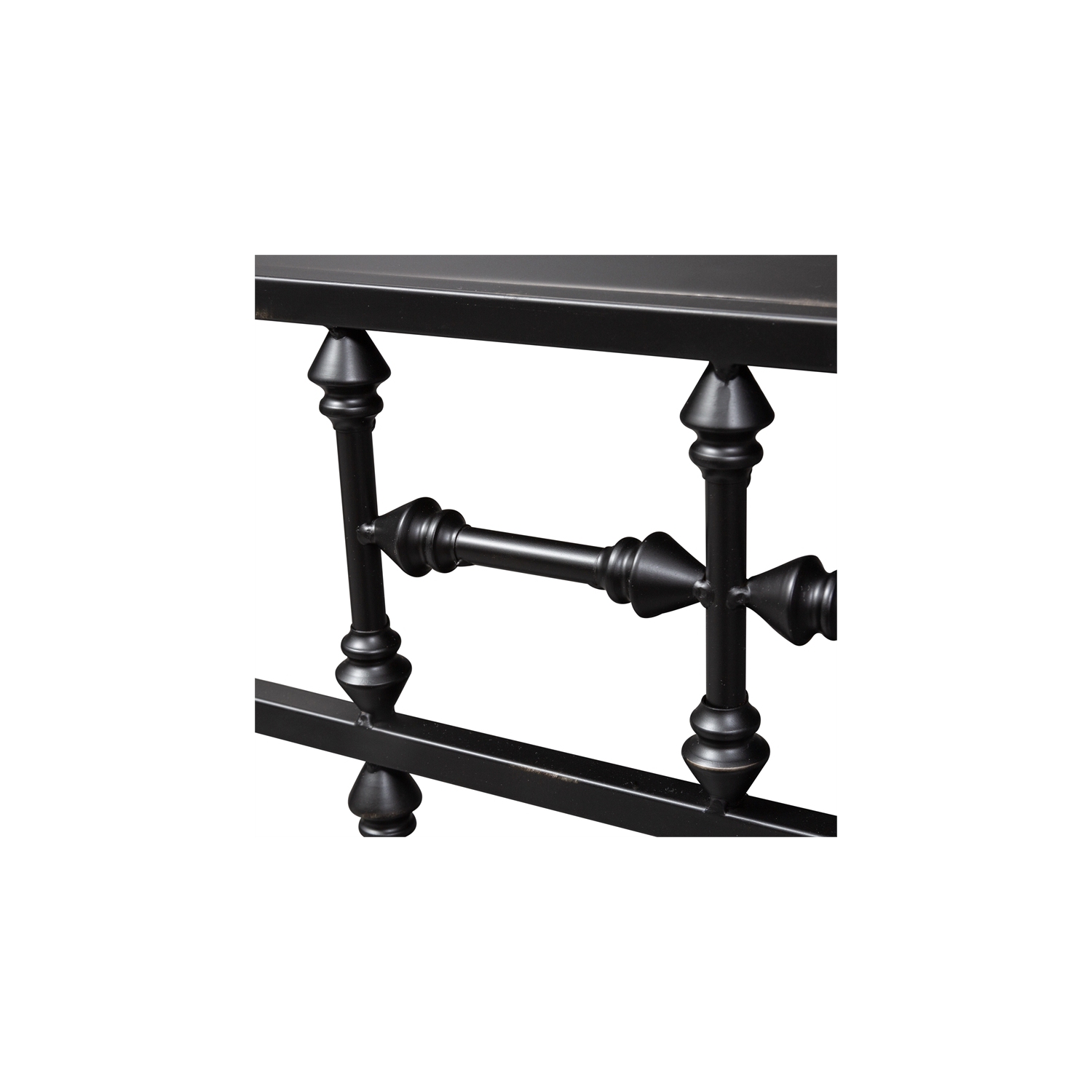 Vintage Series Metal Open Night Stand - Black