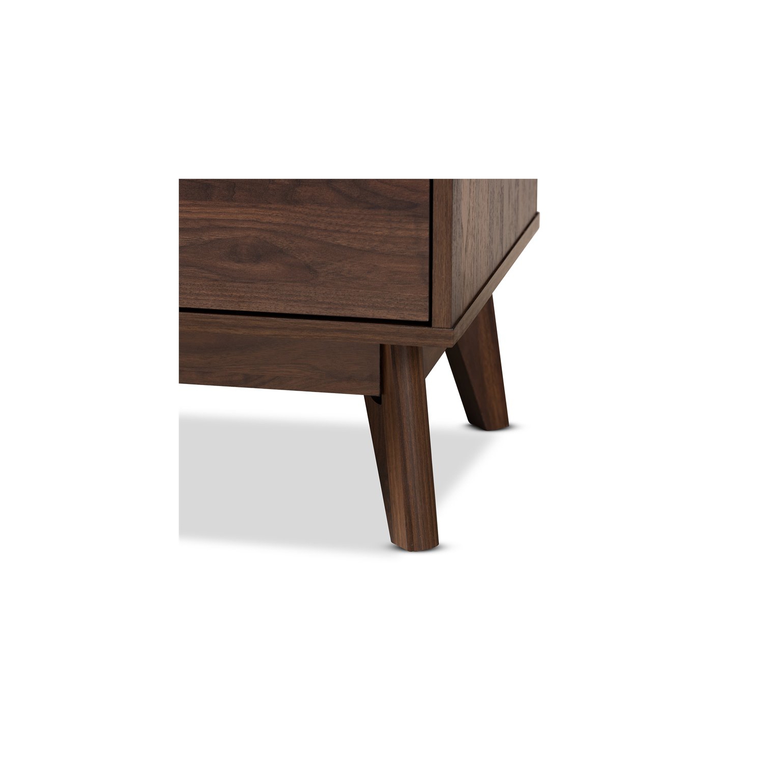 Bowery Hill Walnut Brown Finished 3-Drawer Wood Chest
