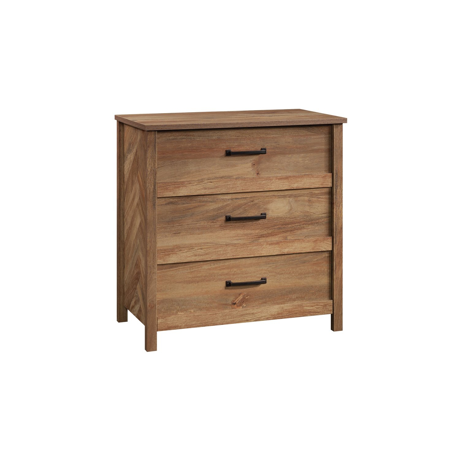 Sauder Cannery Bridge Engineered Wood 3-Drawer Chest in Sindoori Mango