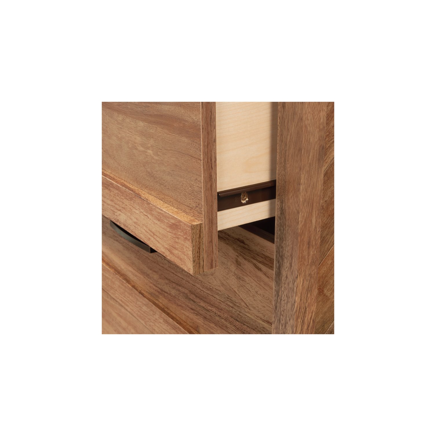 Sauder Cannery Bridge Engineered Wood 3-Drawer Chest in Sindoori Mango