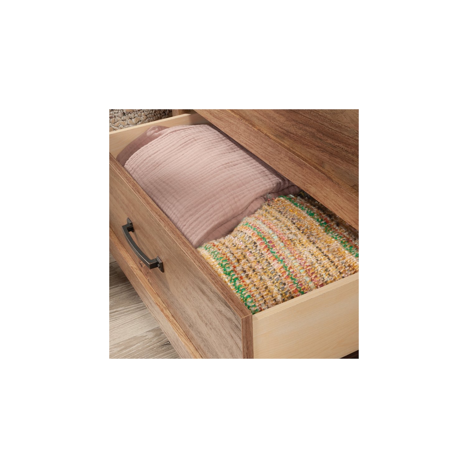 Sauder Cannery Bridge Engineered Wood 3-Drawer Chest in Sindoori Mango