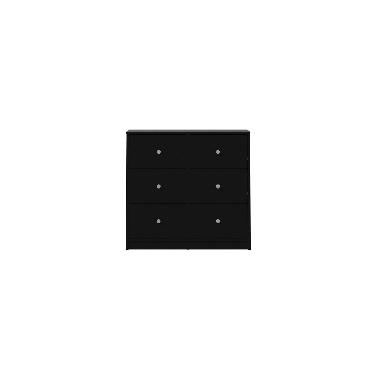 Commode contemporaine à 3 tiroirs Tvilum Portland, noir