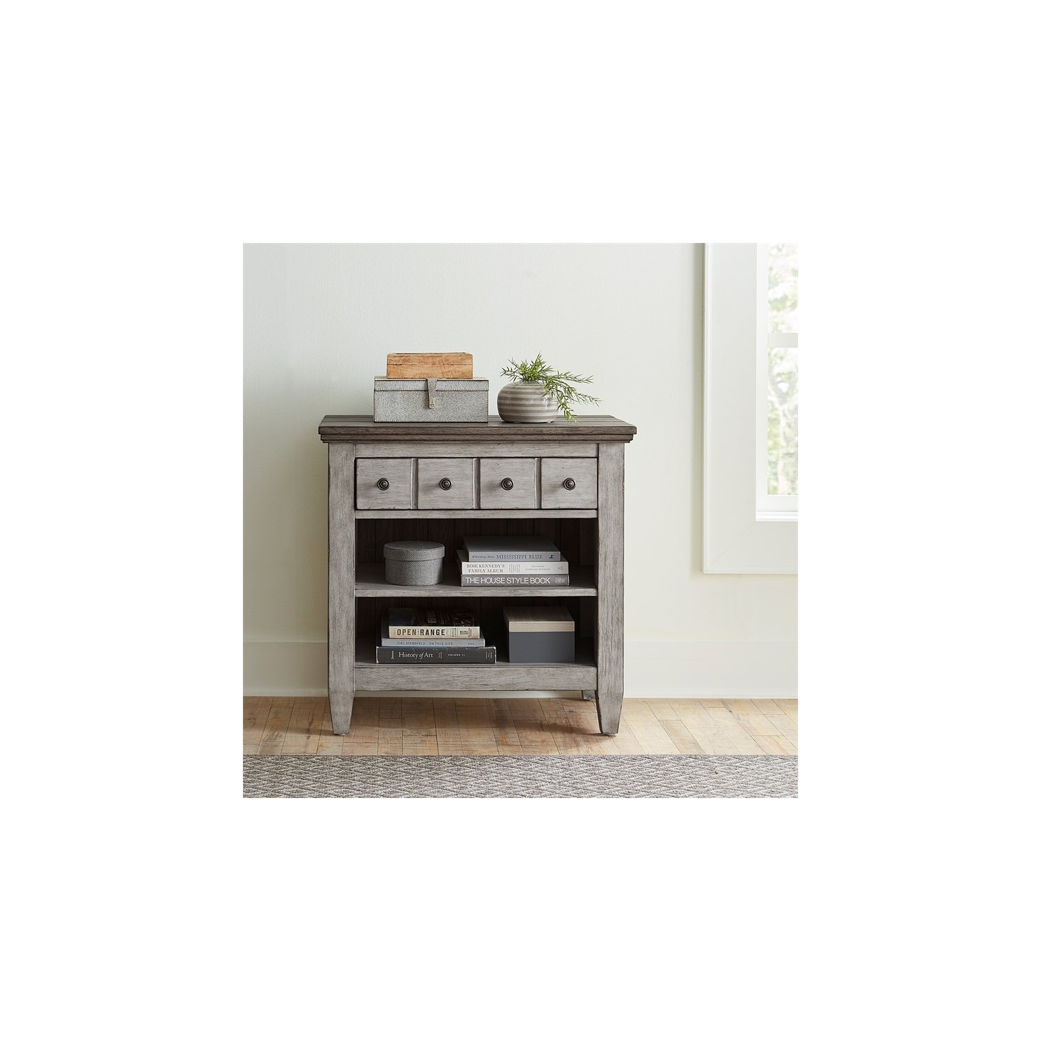 Liberty Furniture Heartland 1 Drawer Night Stand w/ Charging Station