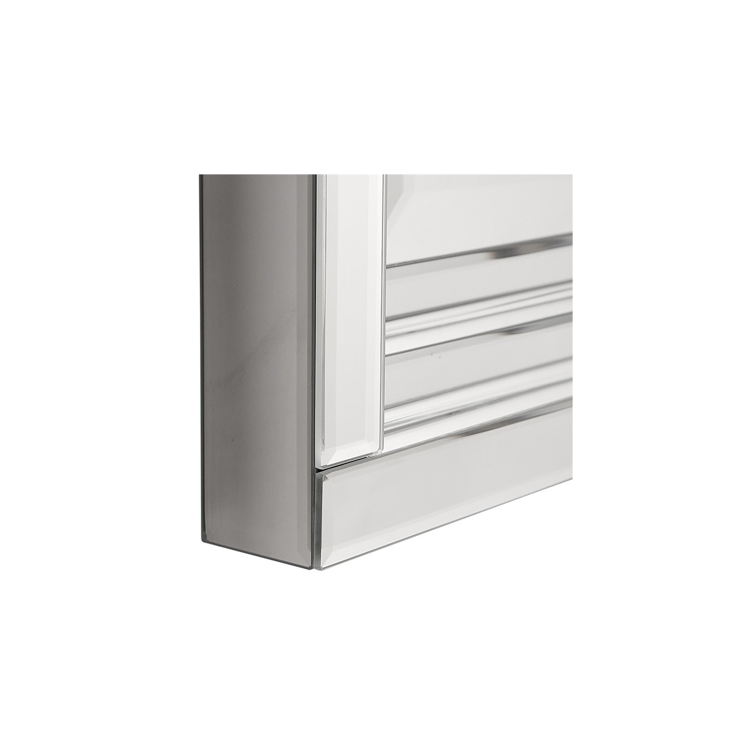 Bowery Hill Contemporary Frameless Vanity Mirror